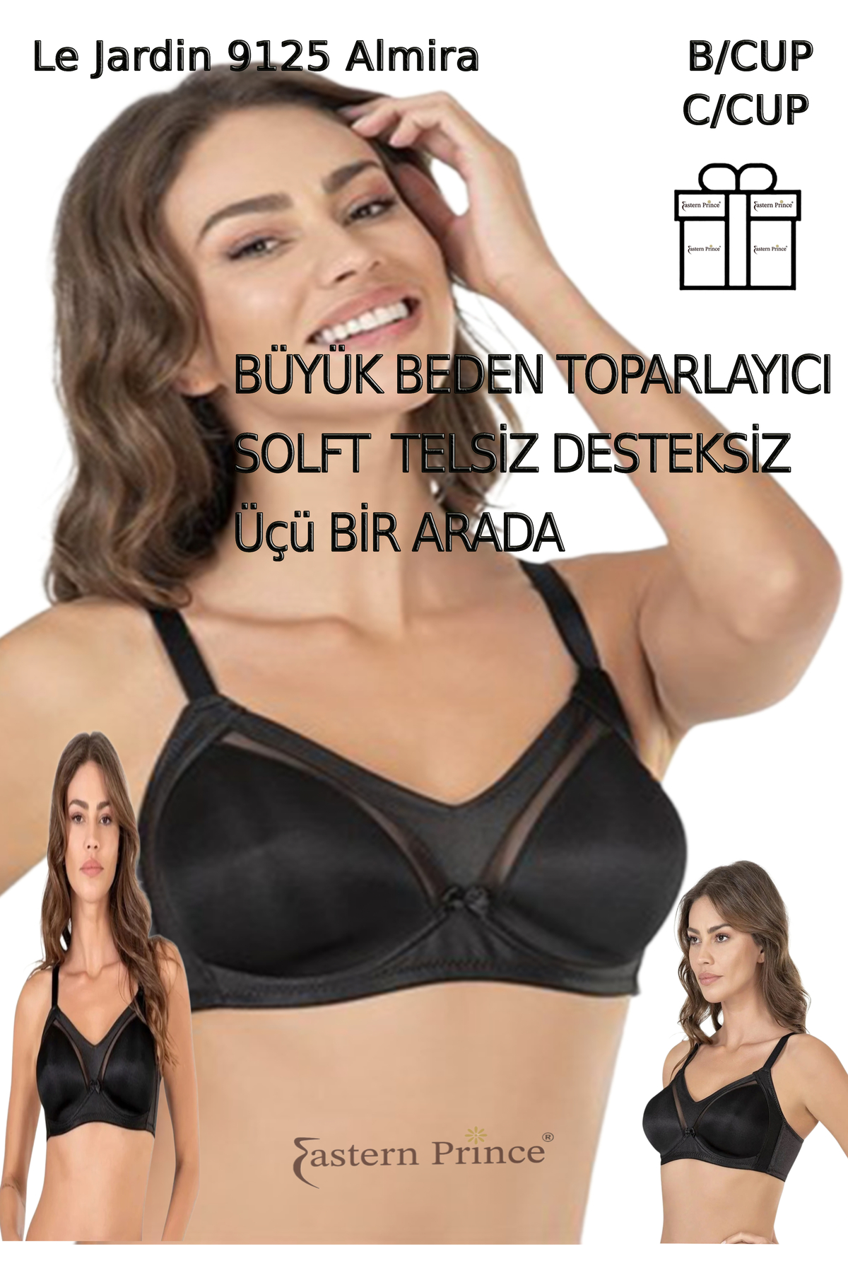 9125 Kadın Sütyen Desteksiz Telsiz Dantelsiz Soft Toparlayıcı Cup Almira 3 Set 9125 Kadın Sütyen Desteksiz Telsiz Dantelsiz Soft Toparlayıcı Cup Almira 3 Set