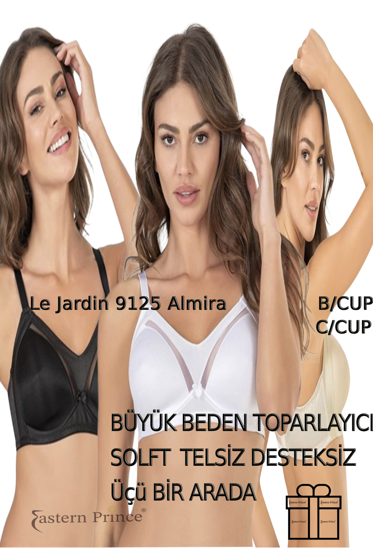 9125 Kadın Sütyen Desteksiz Telsiz Dantelsiz Soft Toparlayıcı Cup Almira 3 Set 9125 Kadın Sütyen Desteksiz Telsiz Dantelsiz Soft Toparlayıcı Cup Almira 3 Set