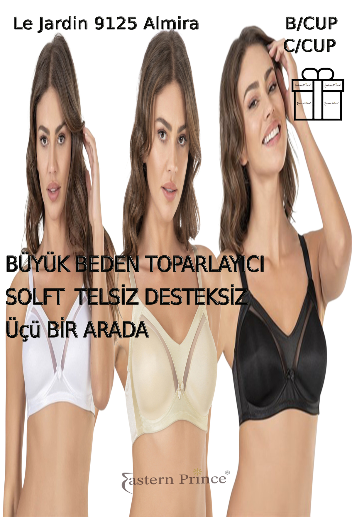 9125 Kadın Sütyen Desteksiz Telsiz Dantelsiz Soft Toparlayıcı Cup Almira 3 Set 9125 Kadın Sütyen Desteksiz Telsiz Dantelsiz Soft Toparlayıcı Cup Almira 3 Set
