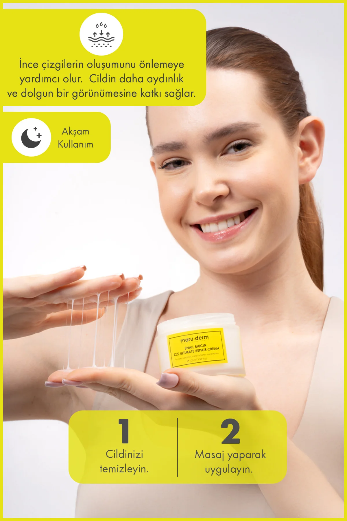 %92 Salyangoz Özlü Onarıcı Krem 100 ML - Snail Mucin 92% Ultimate