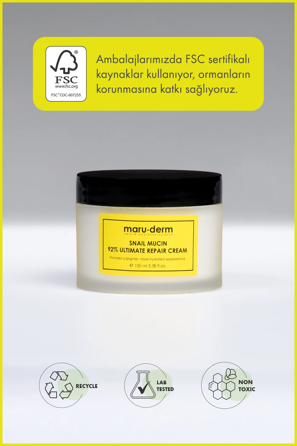 %92 Salyangoz Özlü Onarıcı Krem 100 ML - Snail Mucin 92% Ultimate