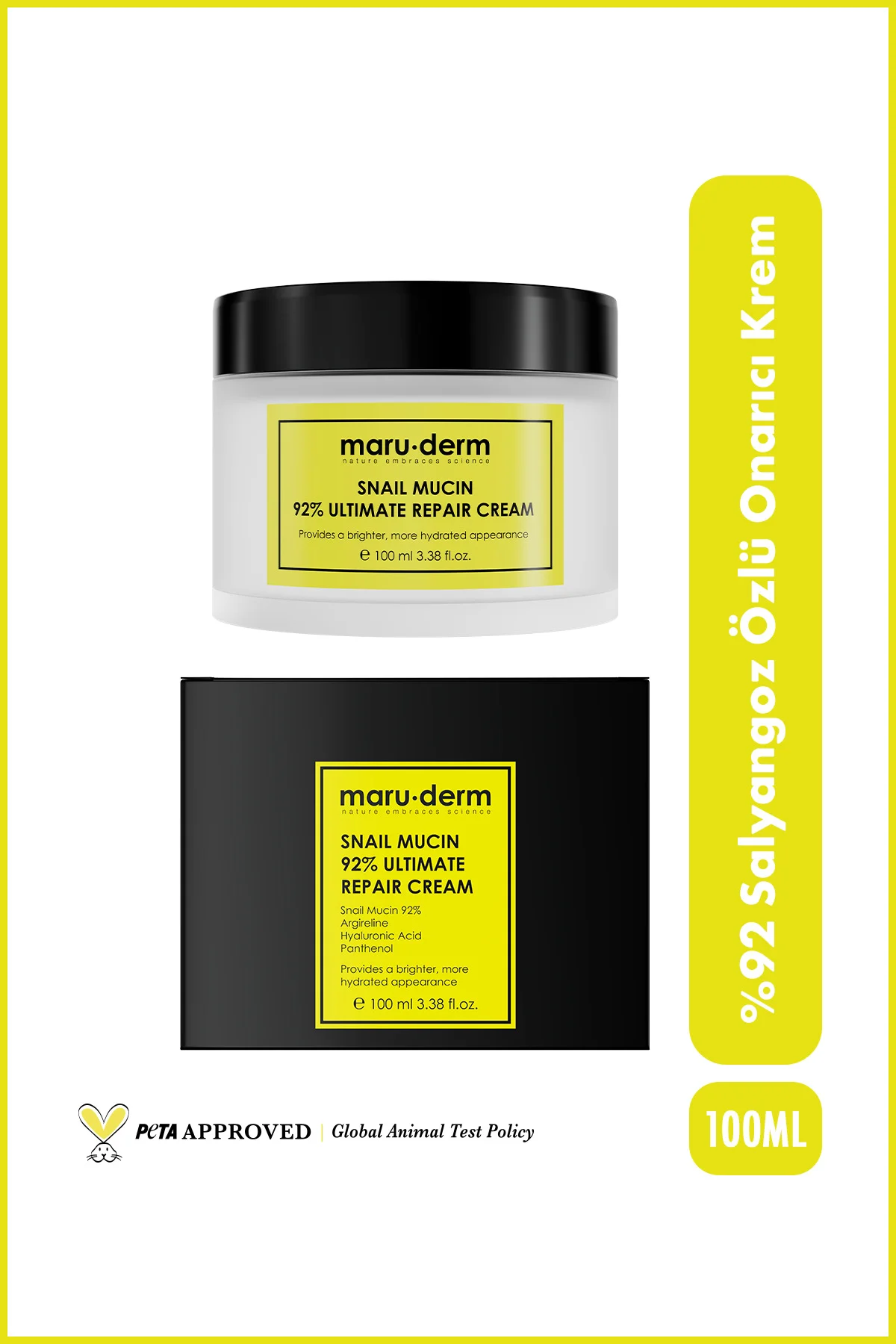 %92 Salyangoz Özlü Onarıcı Krem 100 ML - Snail Mucin 92% Ultimate