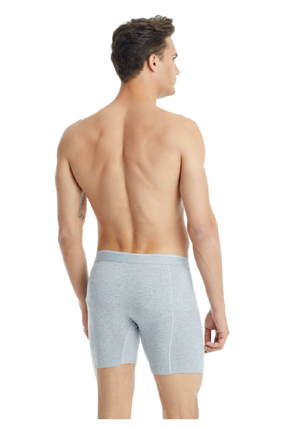 Blackspade 9216 2'Li Paket Tender Cotton Erkek %92 Pamuk Uzun Retro Boxer