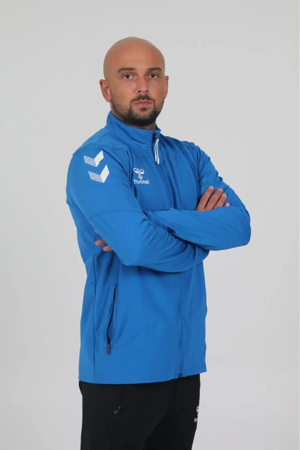 922221-8448 Hummel Hmloregon Zıp Jacket Erkek Eşofman Üst DAWN BL