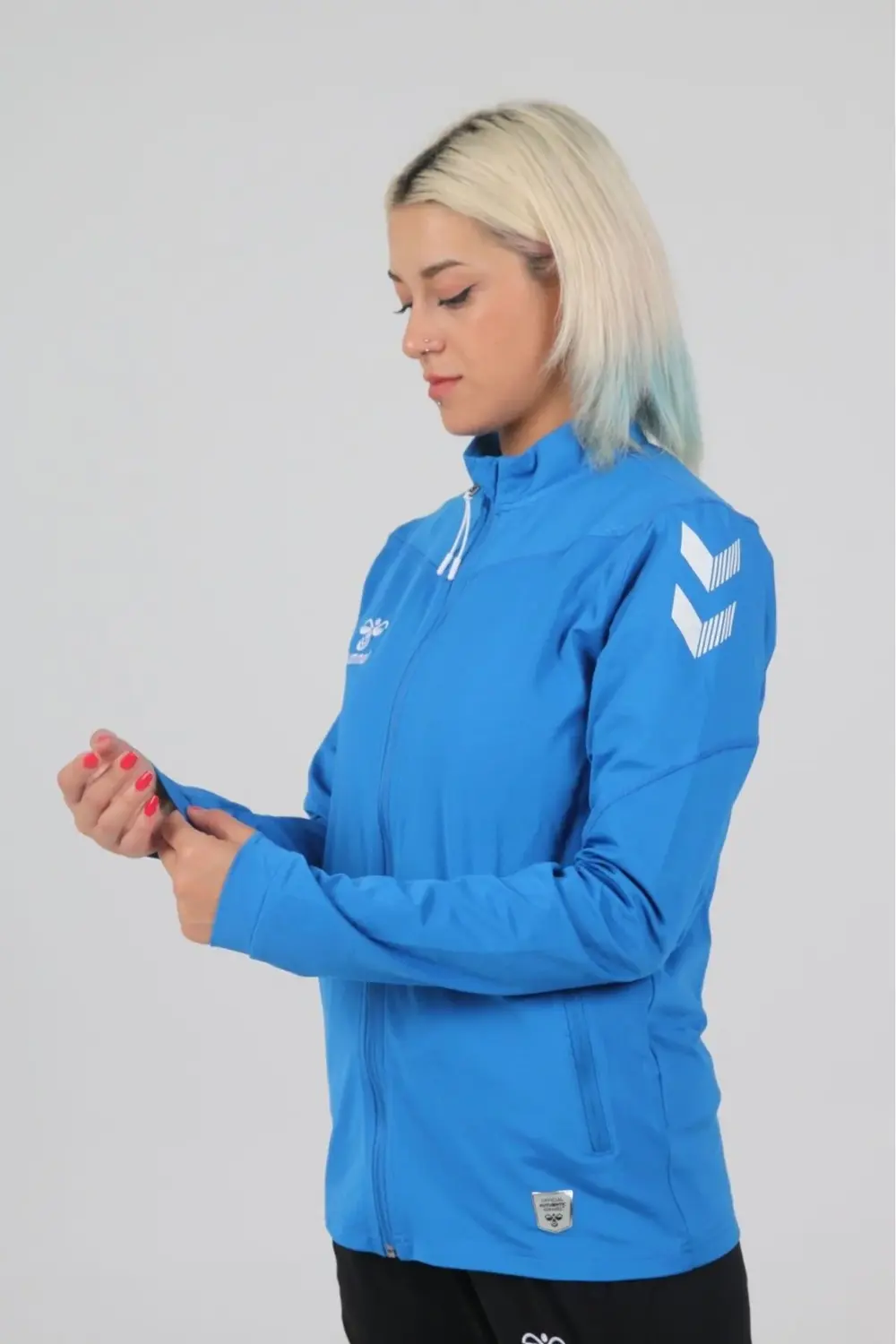 922221-8448 Hummel Hmloregon Zıp Jacket Erkek Eşofman Üst DAWN BL