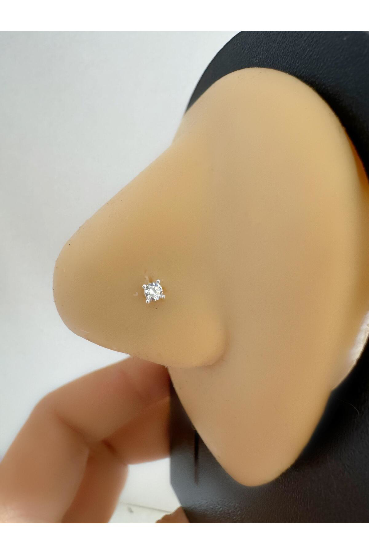 Arescollection 925 Ayar Gümüş 3 Mm (Orta Boy)Tek Taş (Zirkon) Klasik Hizma