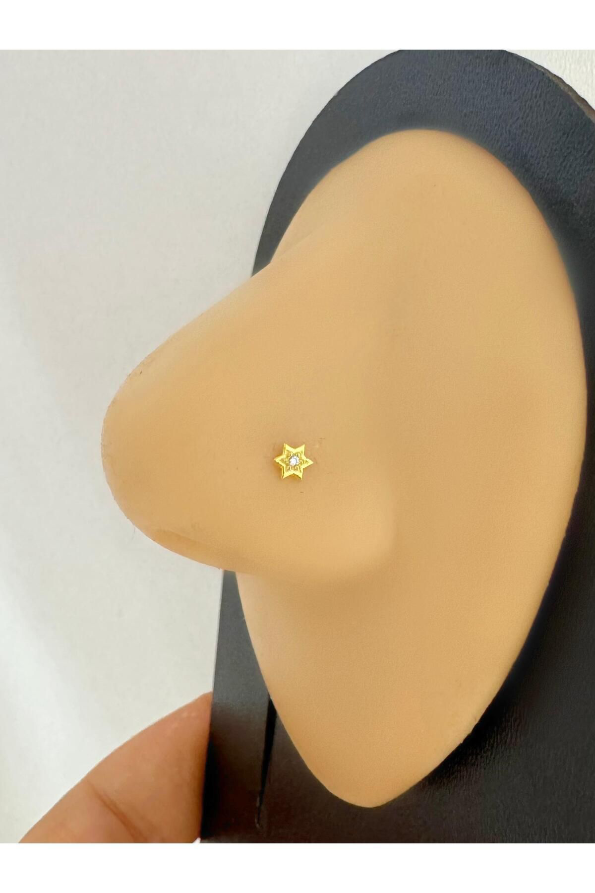 Arescollection 925 Ayar Gümüş Zirkon Taşli Yildiz Şeklinde Hizma