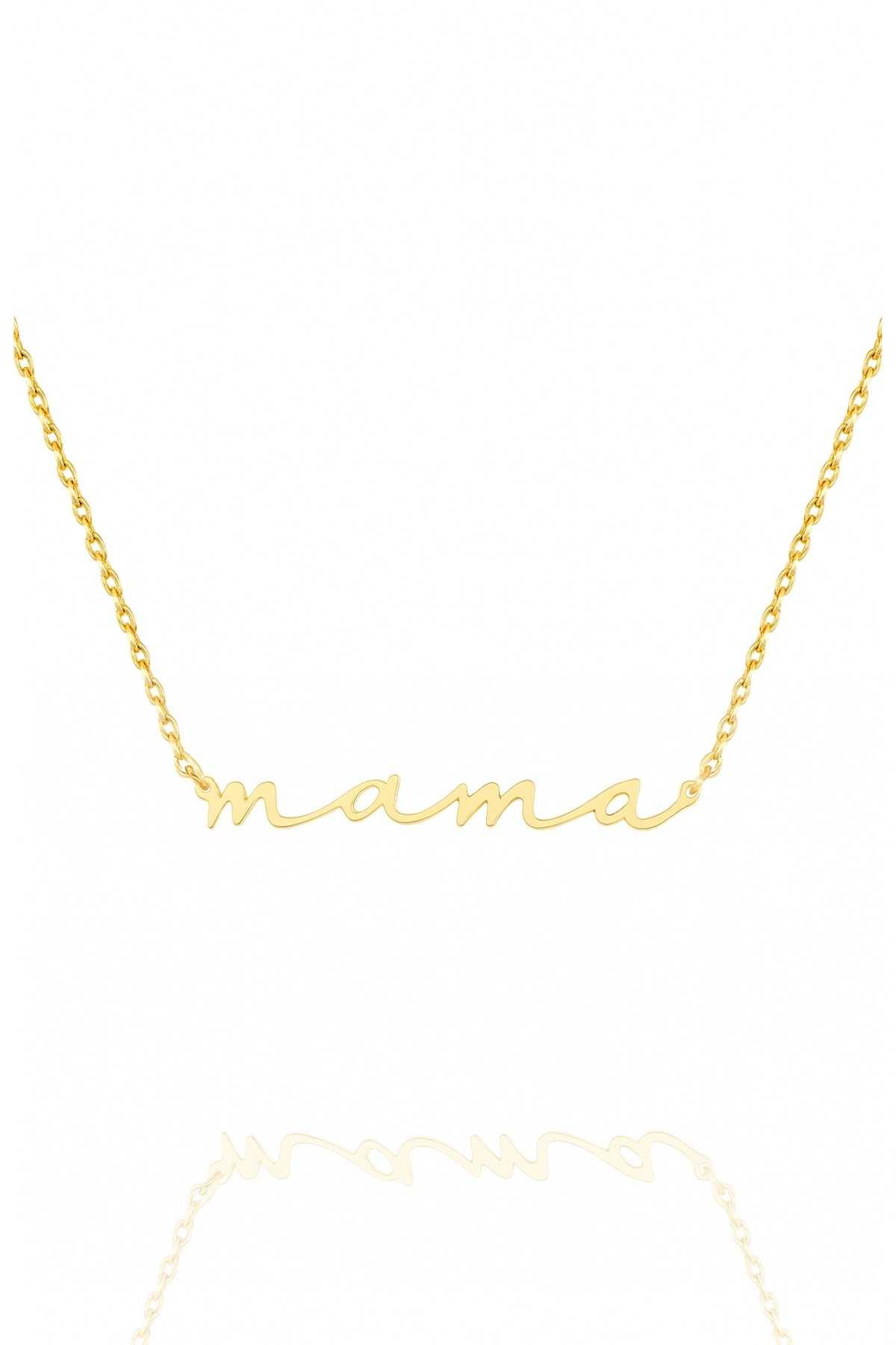 Beyisa 925 Ayar Gümüş Mama Anne Yazılı Kolye Beyisa 925 Ayar Gümüş Mama Anne Yazılı Kolye