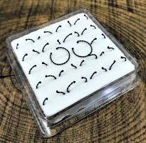 Tükkan Accessories 925 Ayar Gümüş Desenli Halka Siyah Kaplama Hizma Tek Adet-Hizma11