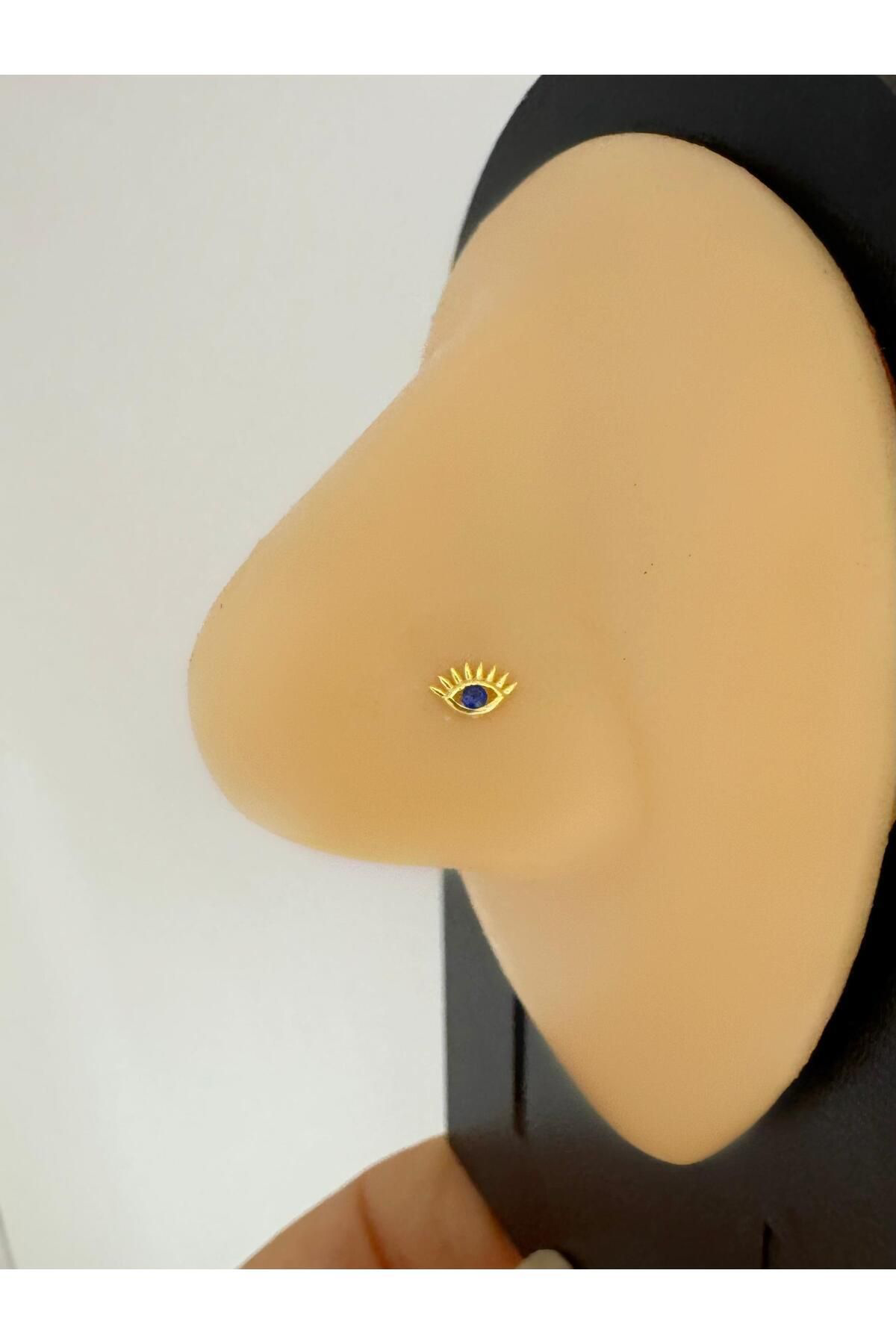 Arescollection 925 Ayar Gümüş Zirkon Taşli Kirpikli Göz Şeklinde Hizma