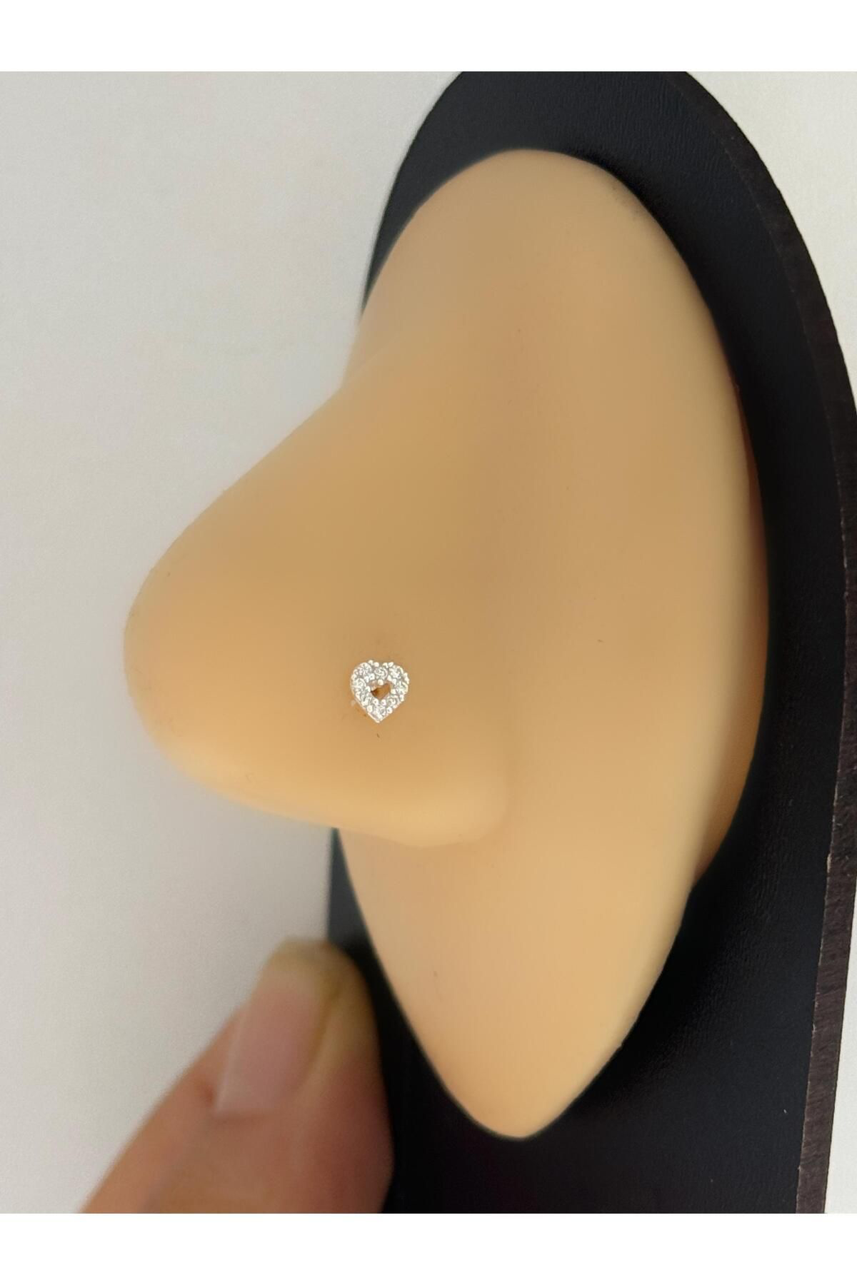 Arescollection 925 Ayar Gümüş Zirkon Taşli Kalpli Hizma