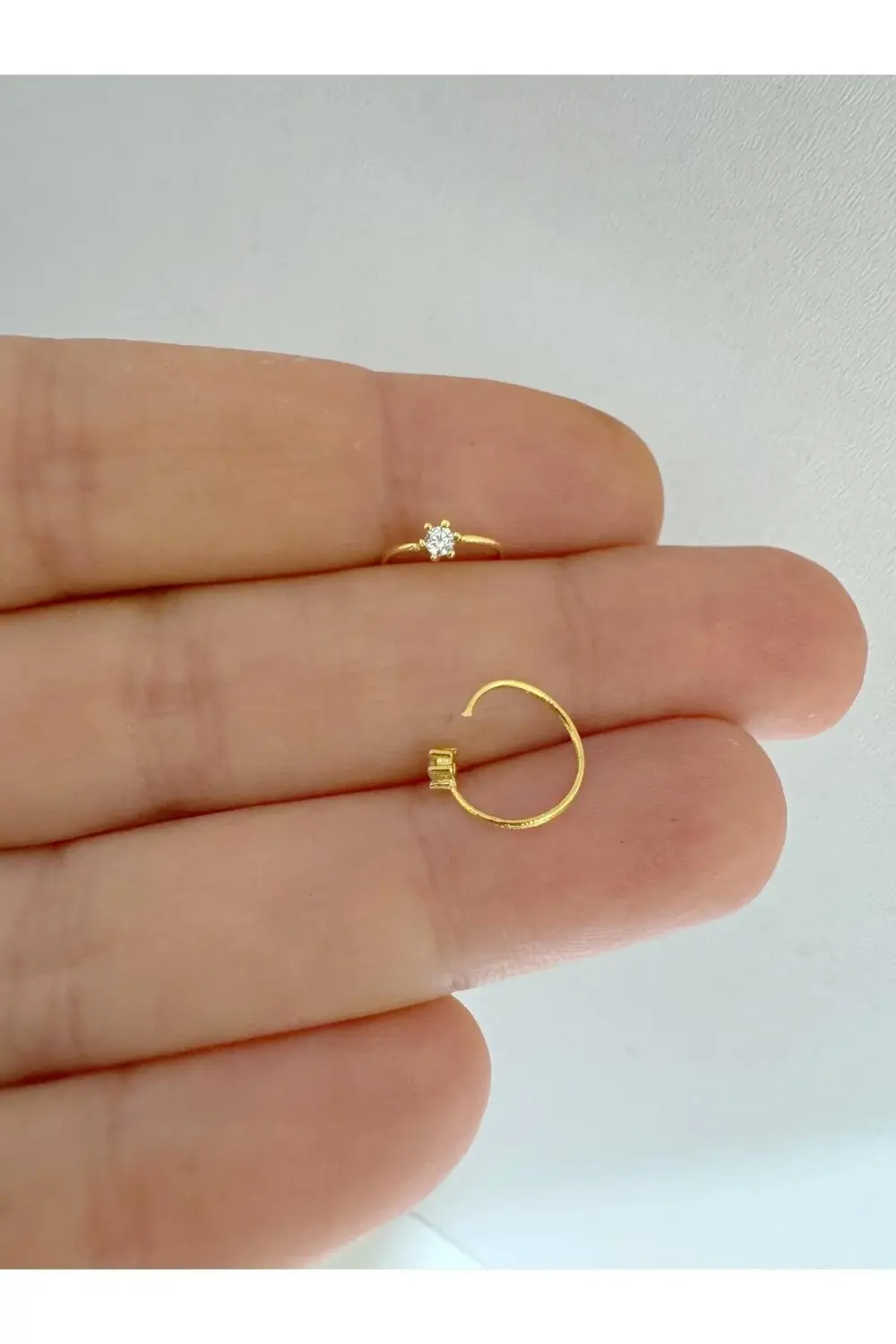 Arescollection 925 Ayar Gümüş Tek Zirkon Taşli Halka Hizma