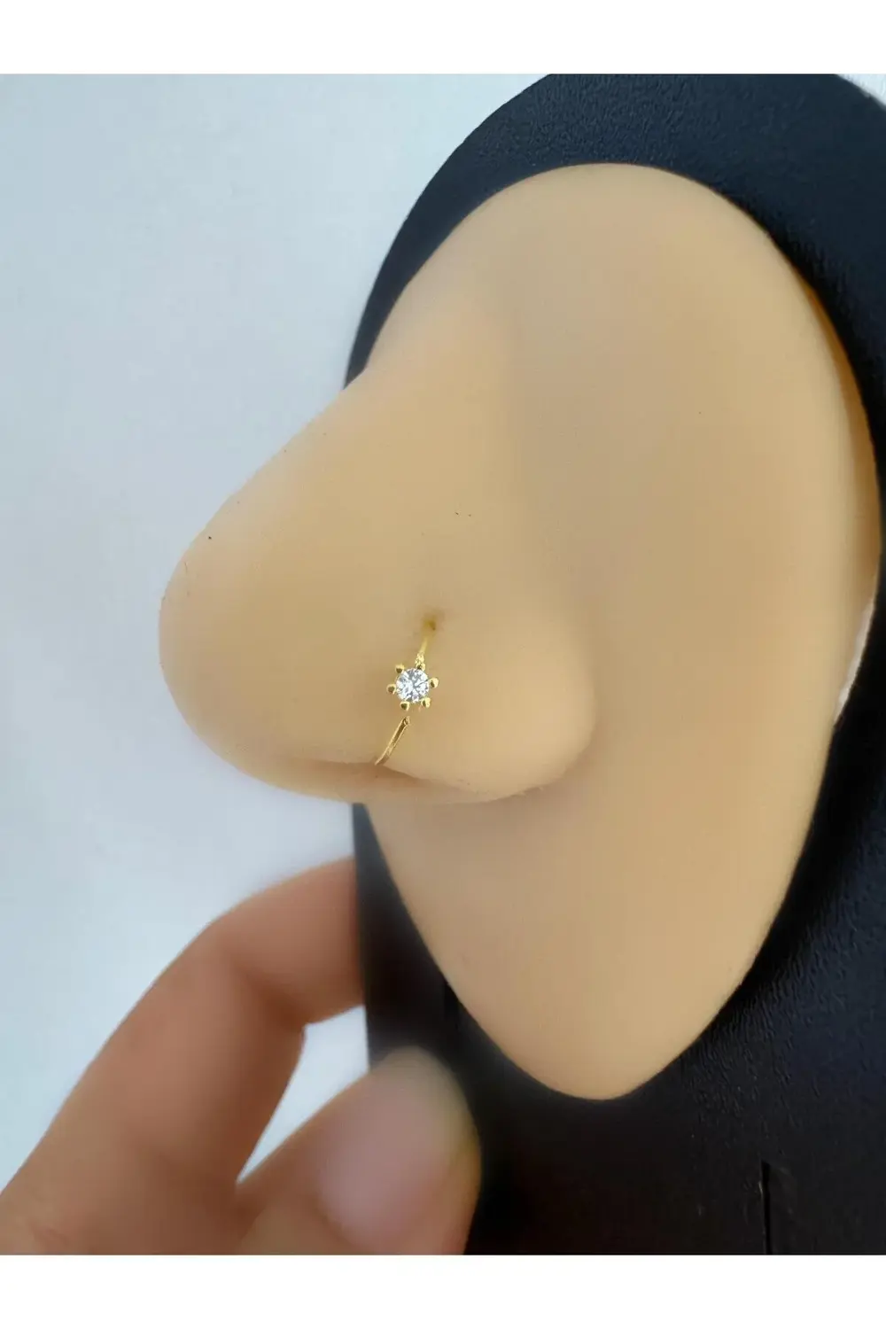 Arescollection 925 Ayar Gümüş Tek Zirkon Taşli Halka Hizma