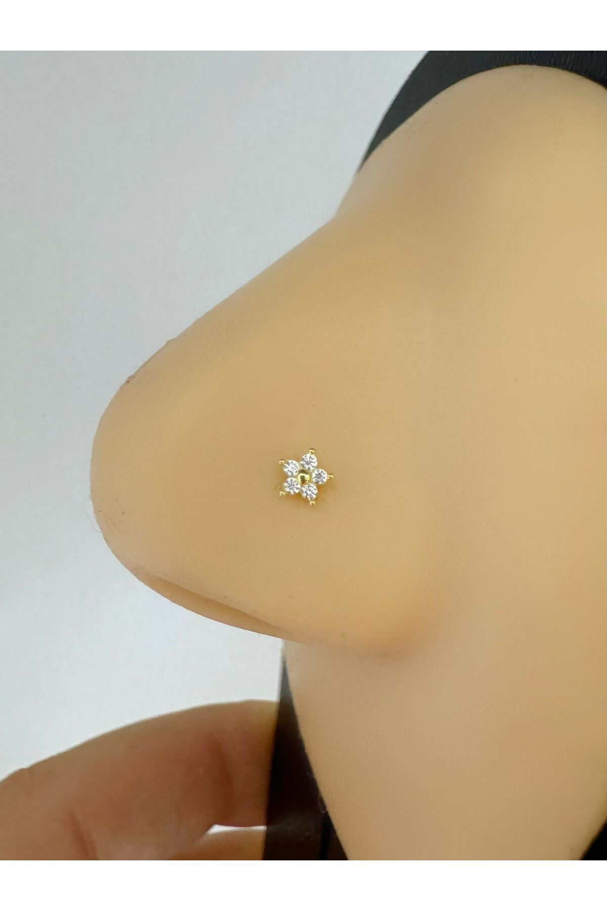 Arescollection 925 Ayar Gümüş Zirkon Taşli Çiçekli  Hizma