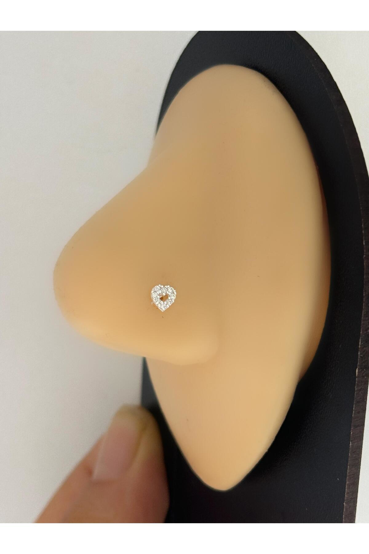 Arescollection 925 Ayar Gümüş Zirkon Taşli Kalpli Hizma
