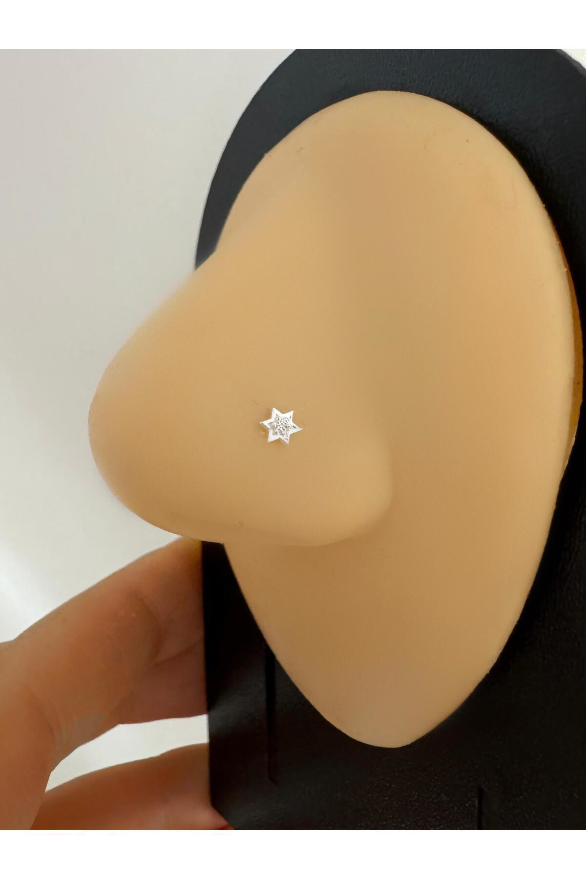 Arescollection 925 Ayar Gümüş Zirkon Taşli Yildiz Şeklinde Hizma