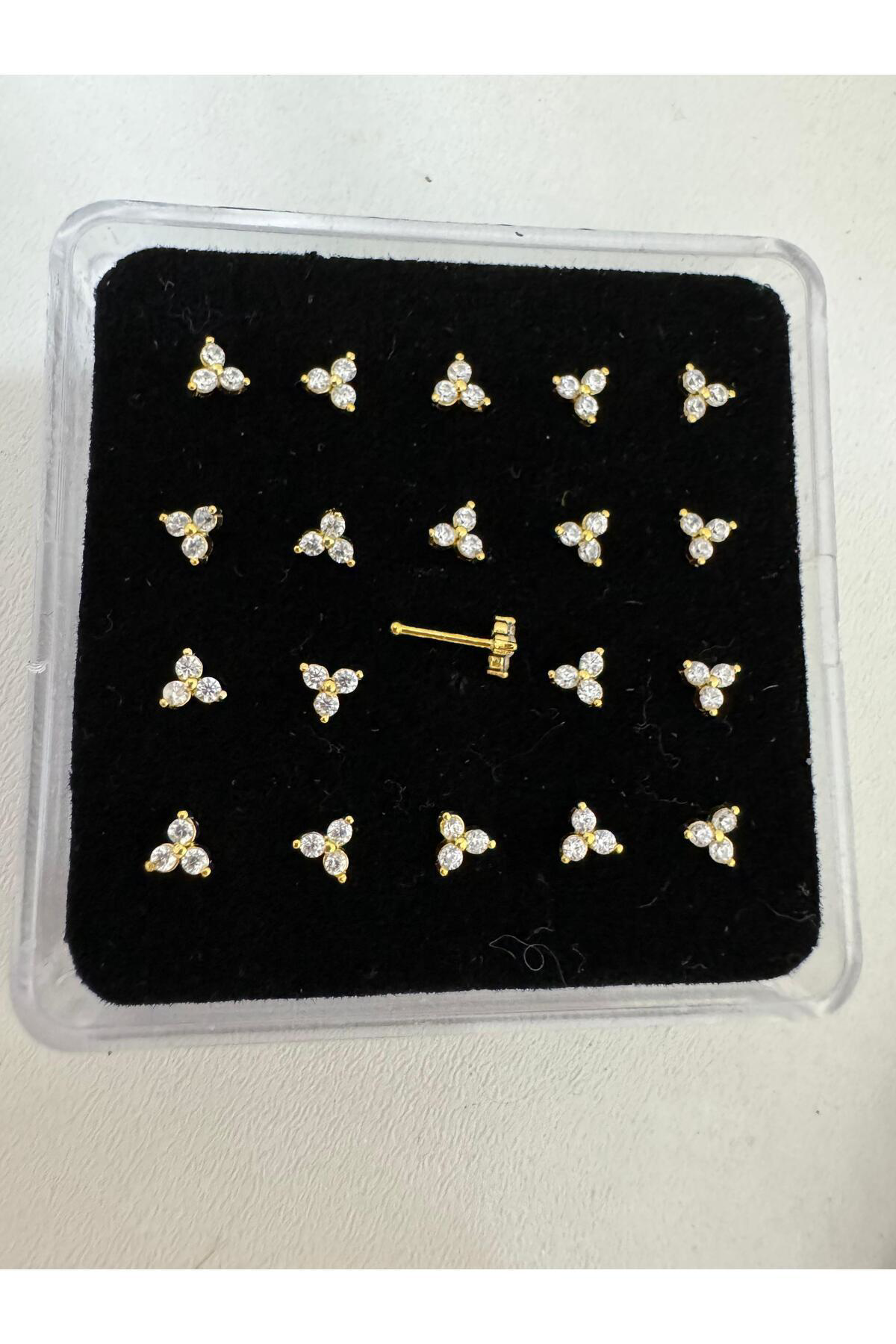 Arescollection 925 Ayar Gümüş Zirkon 3 Taşli Hizma