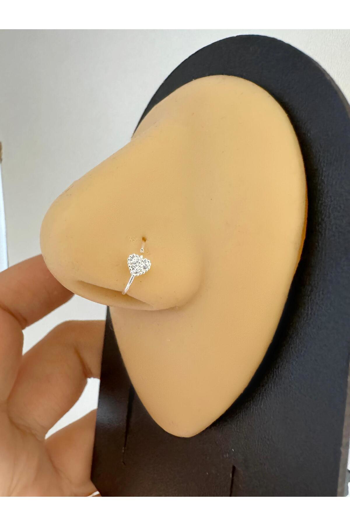 Arescollection 925 Ayar Gümüş Zirkon Taşli Kalpli Halka Hizma