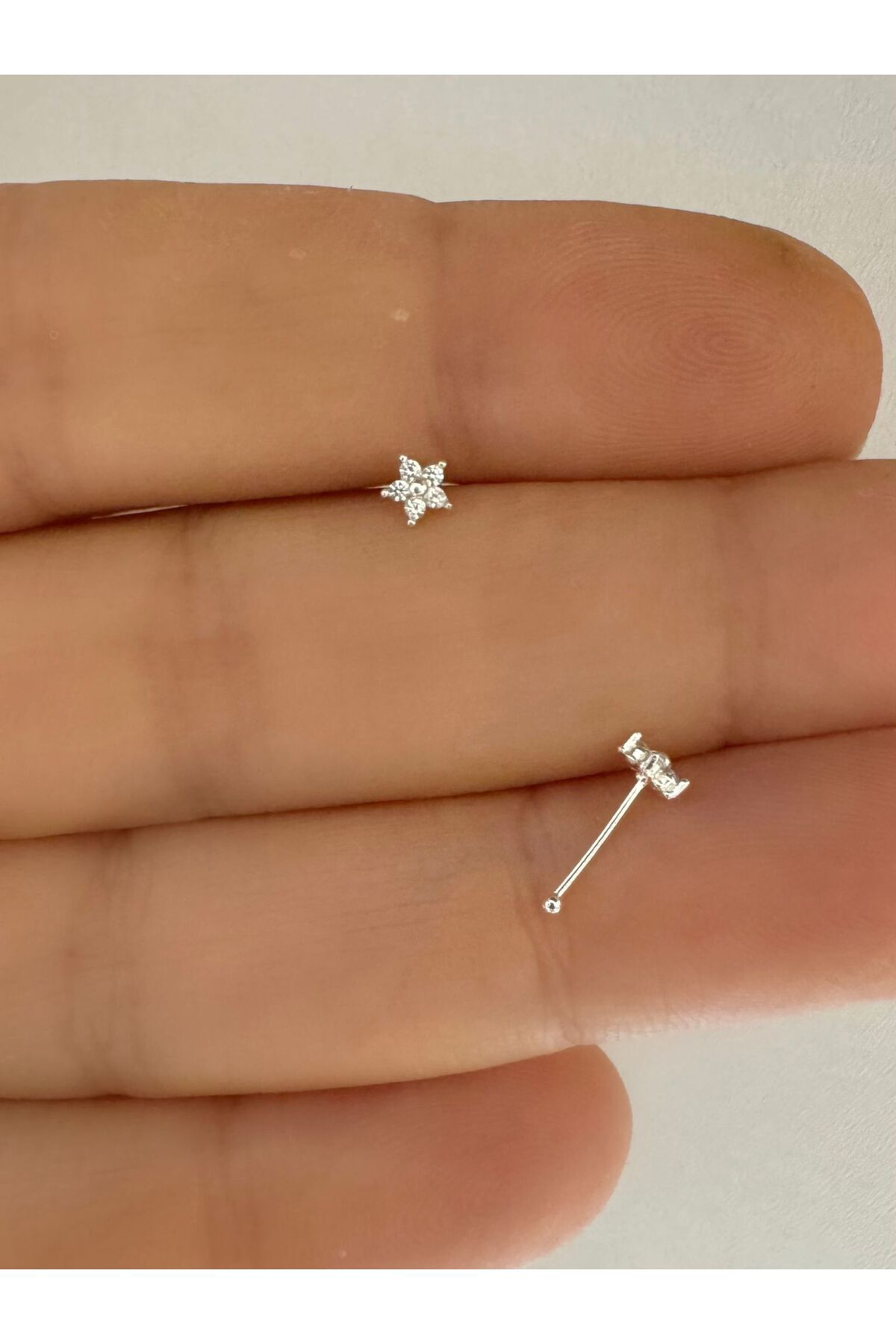 Arescollection 925 Ayar Gümüş Zirkon Taşli Çiçekli Hizma