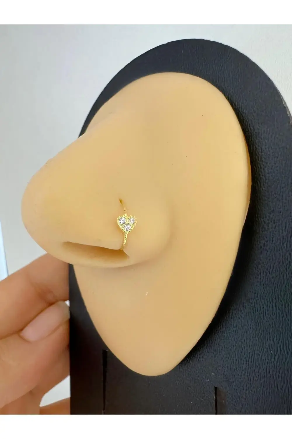 Arescollection 925 Ayar Gümüş Zirkon Taşli  Kalpli Halka  Hizma