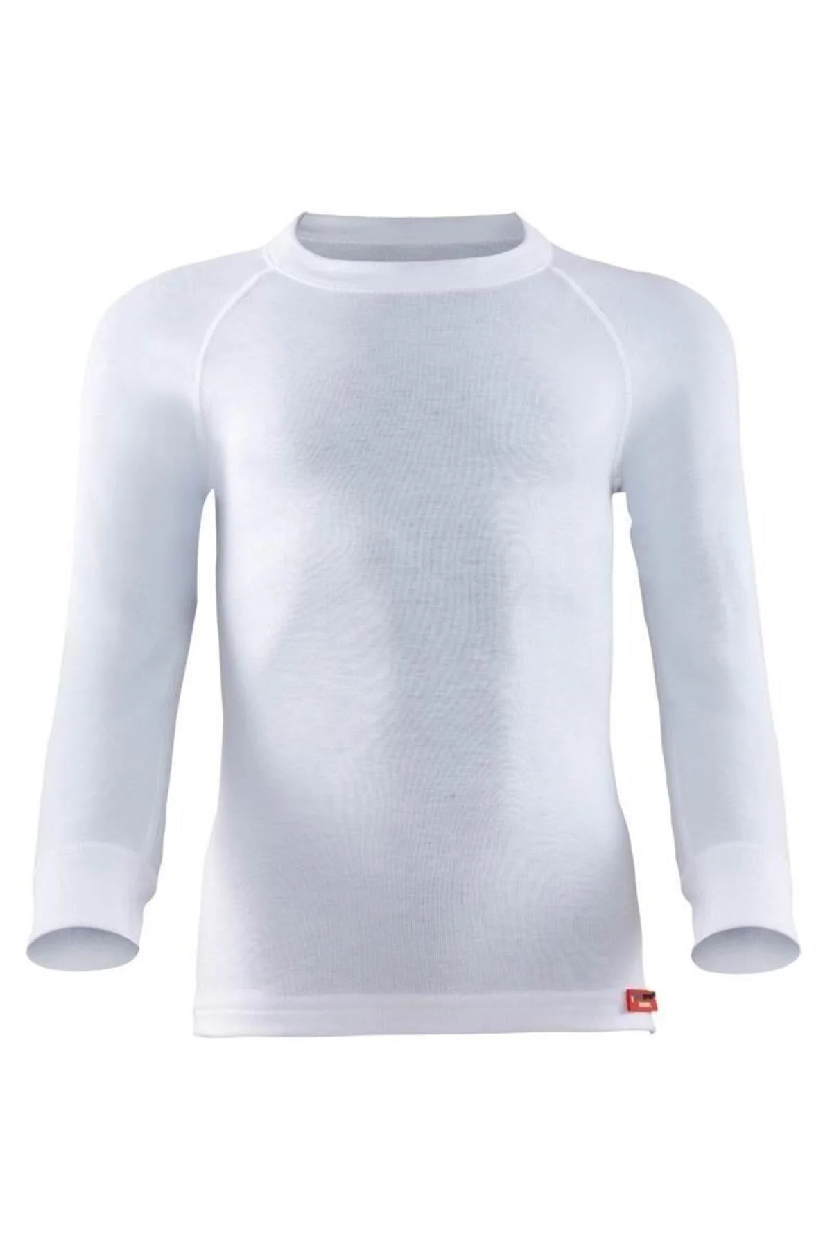 9265 Beyaz Termal Uzun Kol Yuvarlak Yaka T-shirt