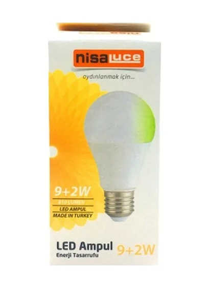 9+2w E27 Beyaz-yeşil Led Ampul 5224 Diğer