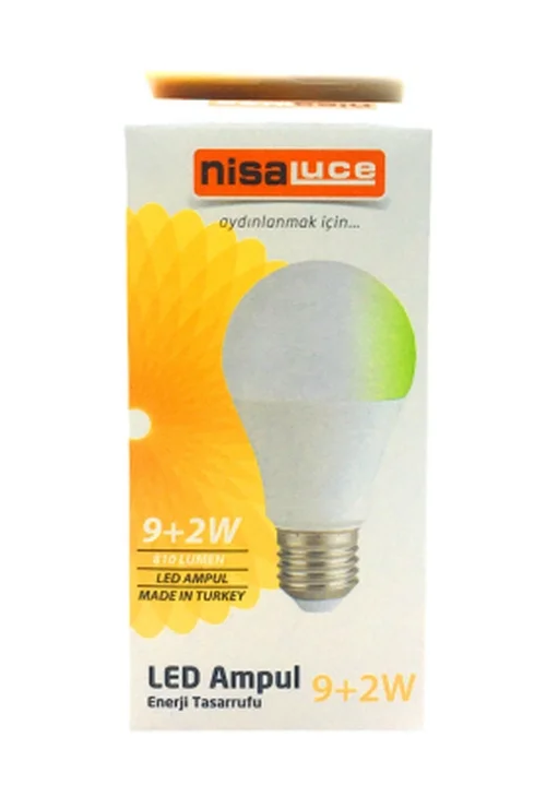 9+2w E27 Beyaz-yeşil Led Ampul Bx40 Fiyatı, Yorumları ve Özellikleri