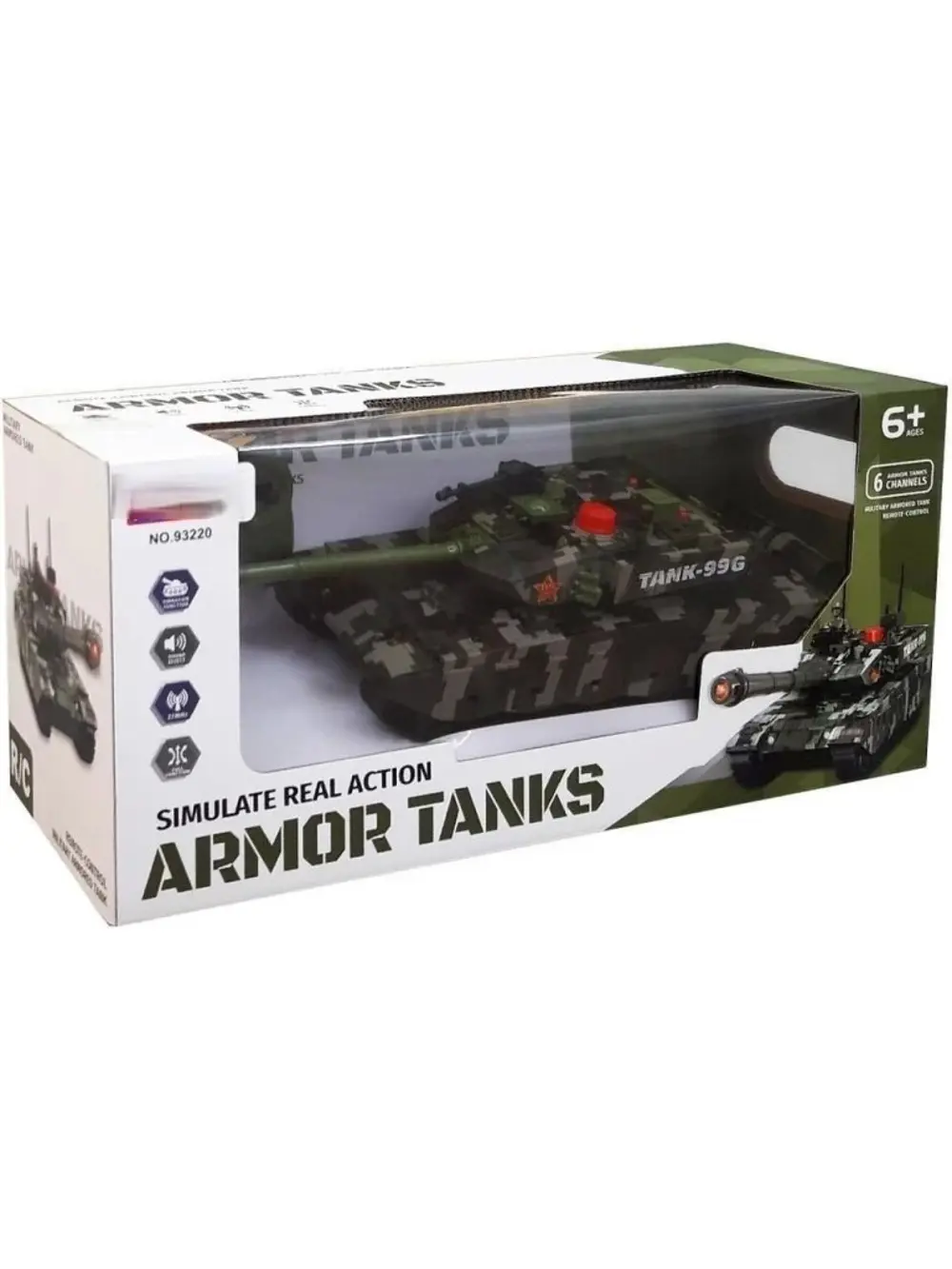 93220 1/12 6 FONK.ŞARJLI TANK