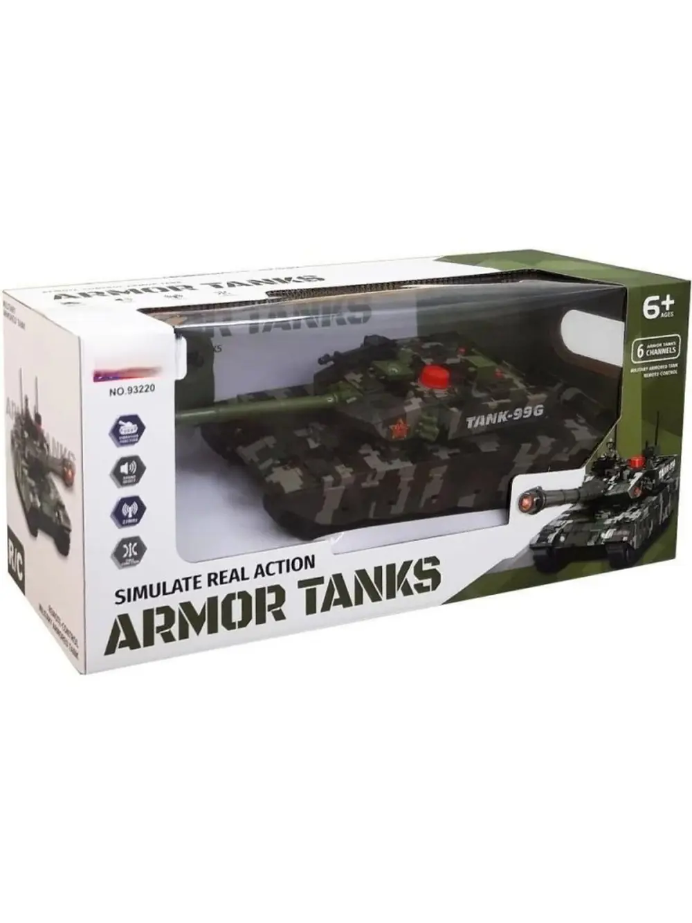 93220 1/12 6 FONK.ŞARJLI TANK