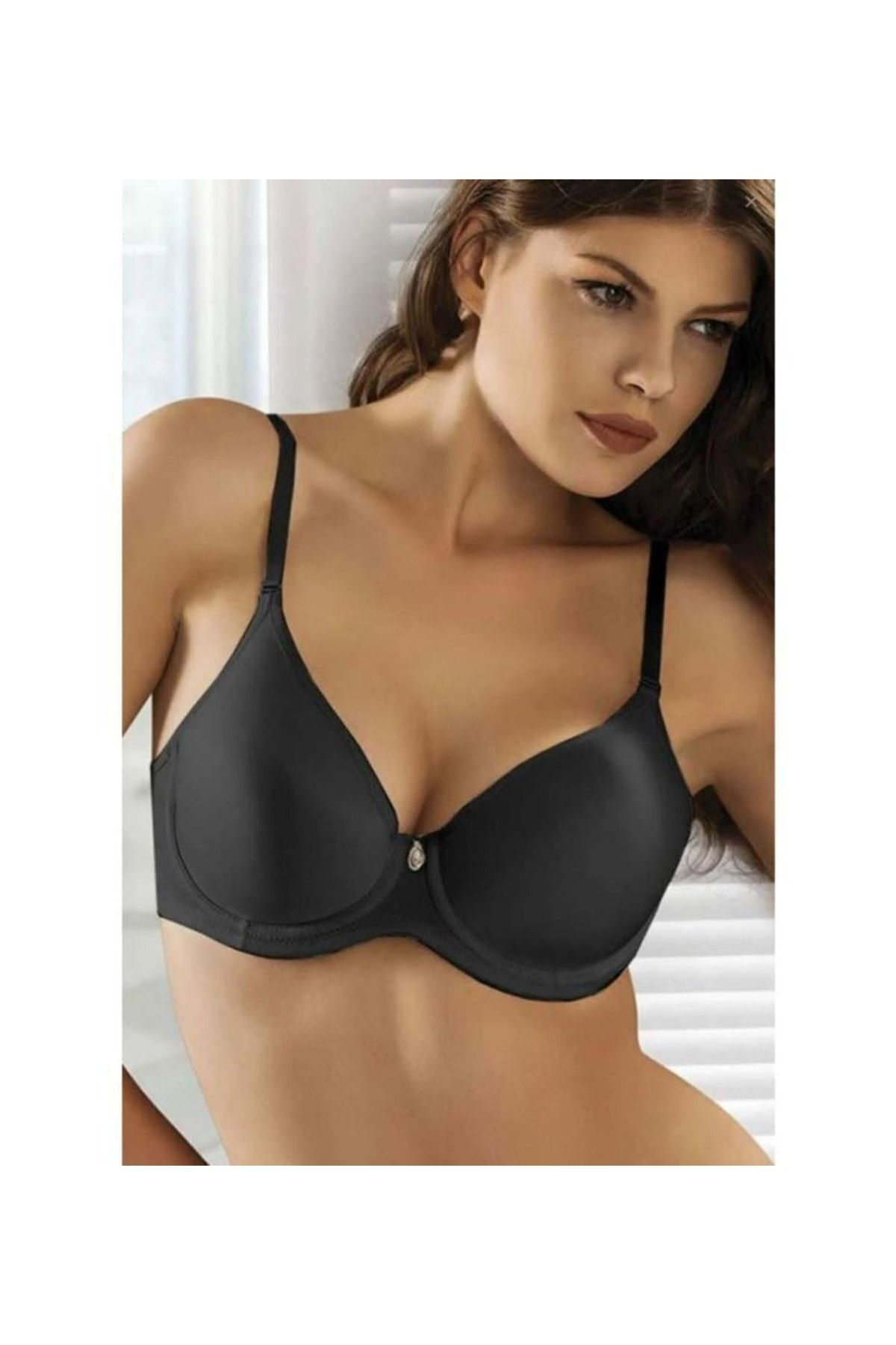 9405 Desteksiz Balenli Micro Soft Sütyen-Siyah
