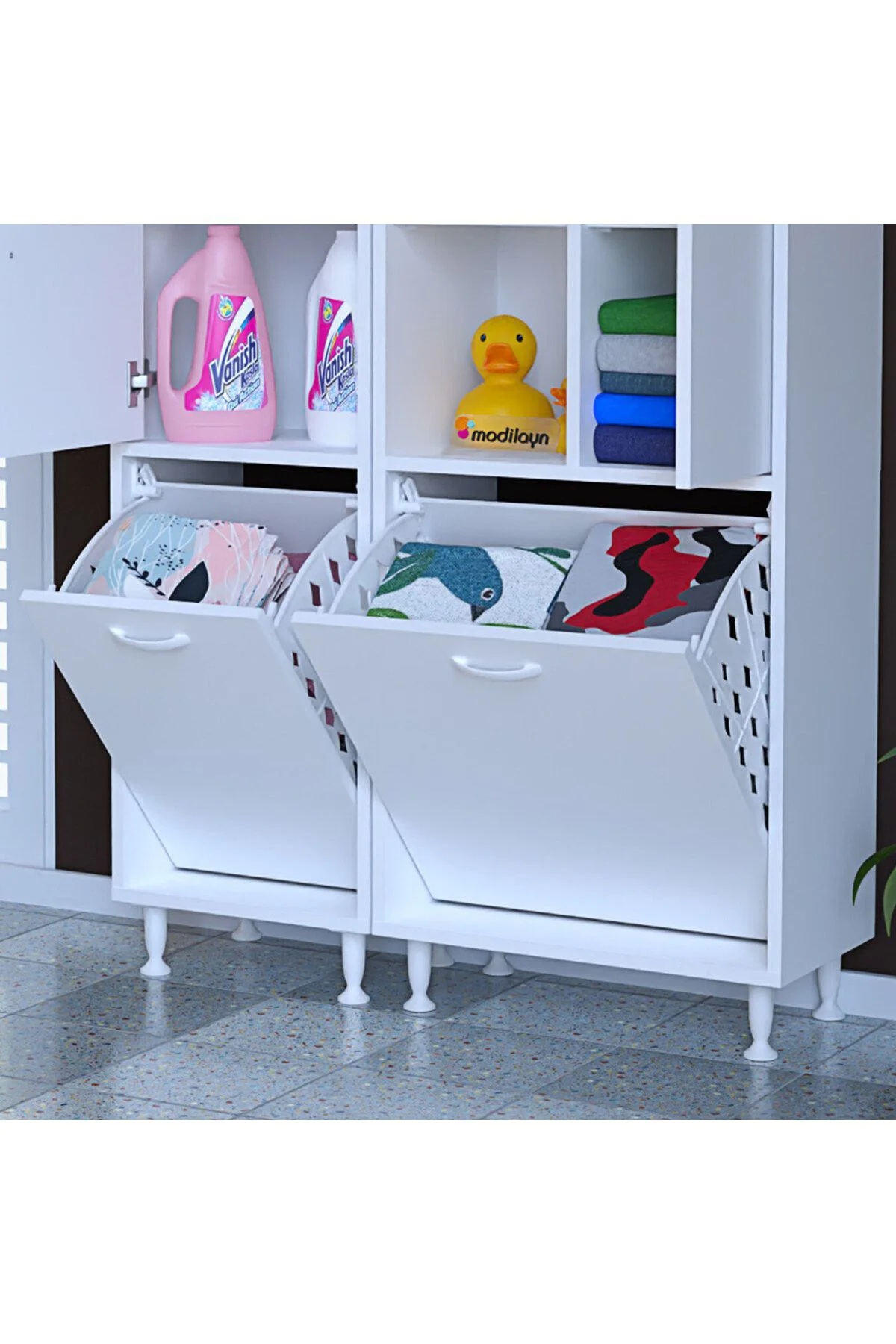 95 x 160 x32.5cm Oyuncak Dolabı Çok Amaçlı Dolap Banyo Dolabı Çam