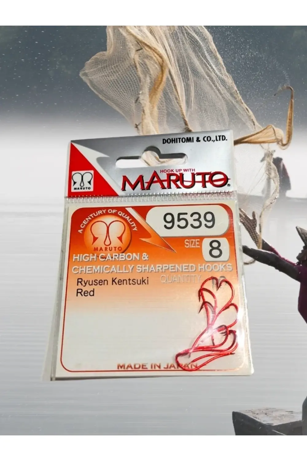 9539 Ryusen Kentsuki 8 Numara 10'lu Paket Kırmızı Çift Tırnak Olt