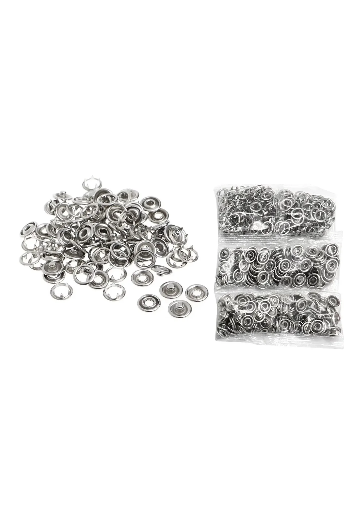 9.5mm Nikel(Gümüş) Bebe Çıtçıt 1000 Adet