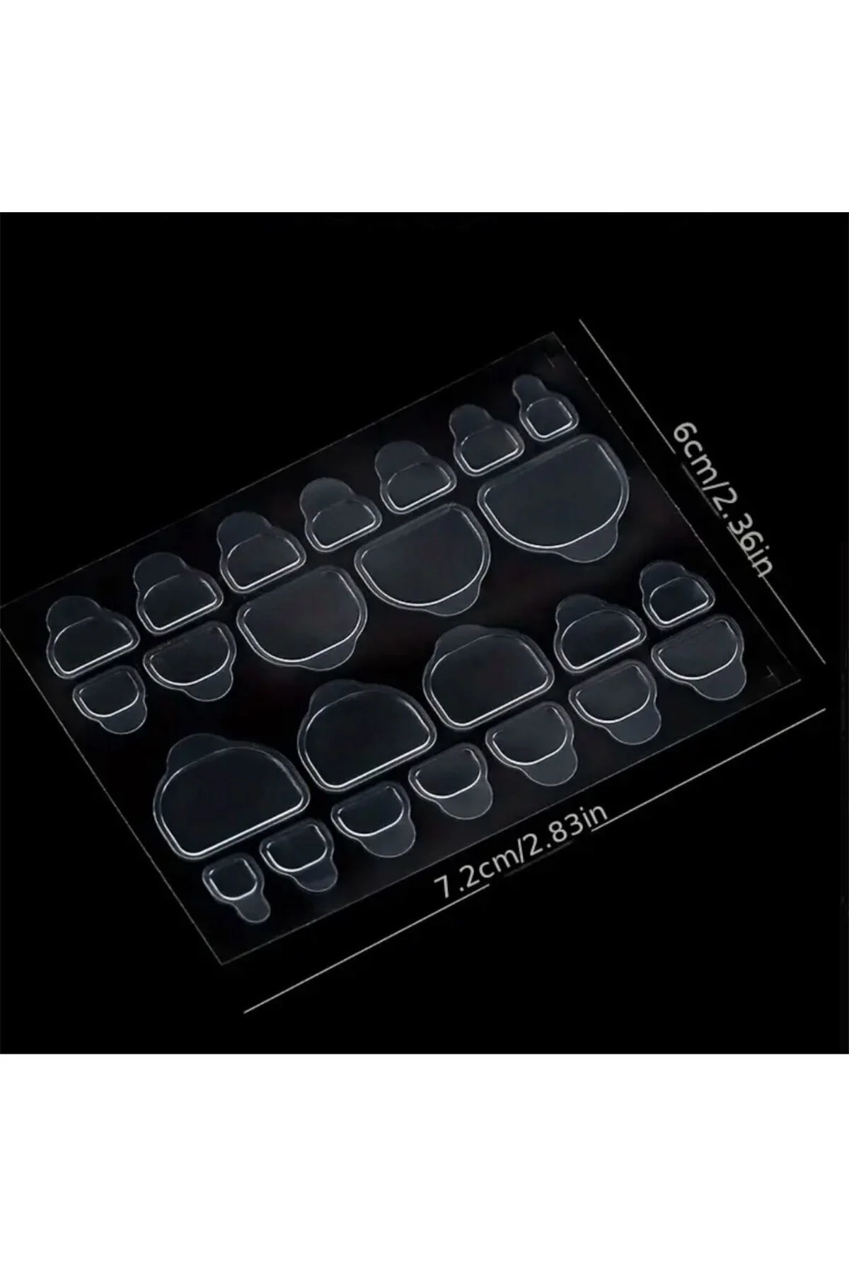 96 Adet Zararsız Pro Çift Taraflı Protez Takma Tirnak Yapıştırıcı