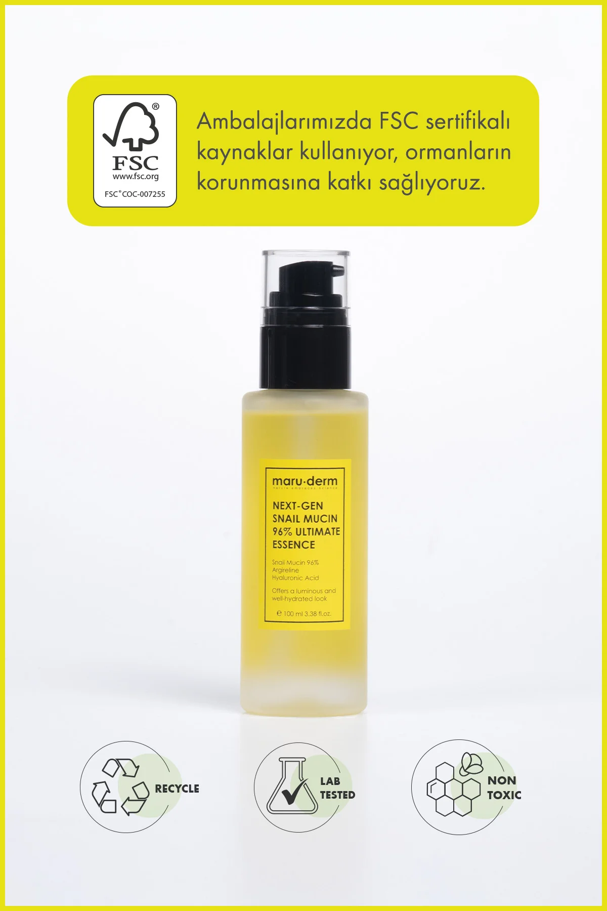 %96 Salyangoz Özlü Essence Tonik 100 ML - Next-Gen Snail Mucin 96