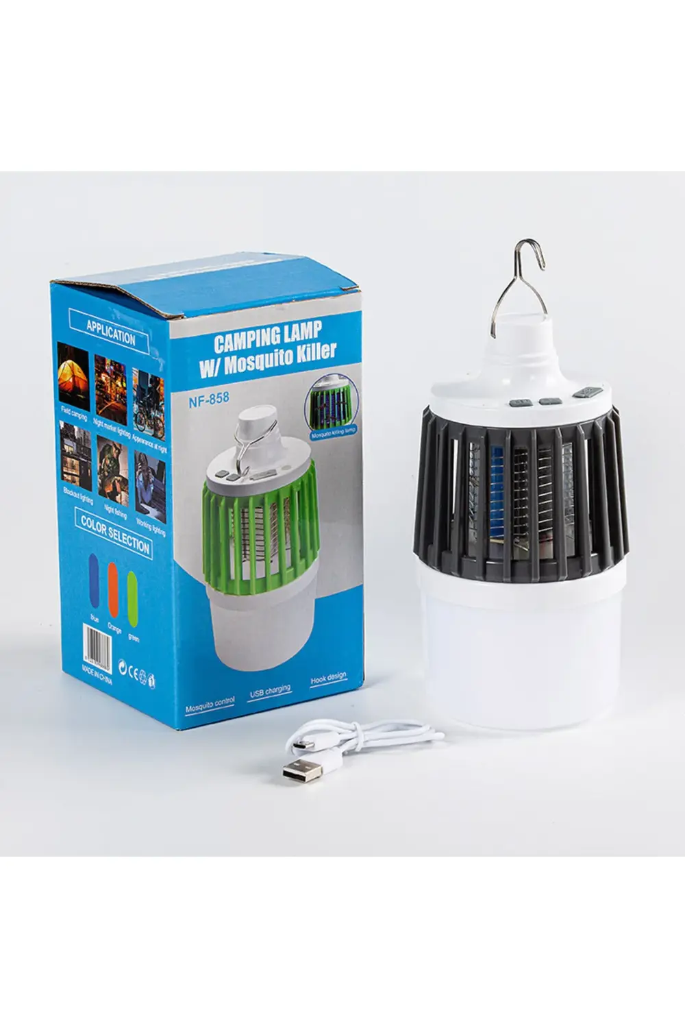 969469 ShopZum MX-858 USBLİ SİNEK ÖLDÜRÜCÜ ÖZELLİKLİ 3 MODLU KAMP