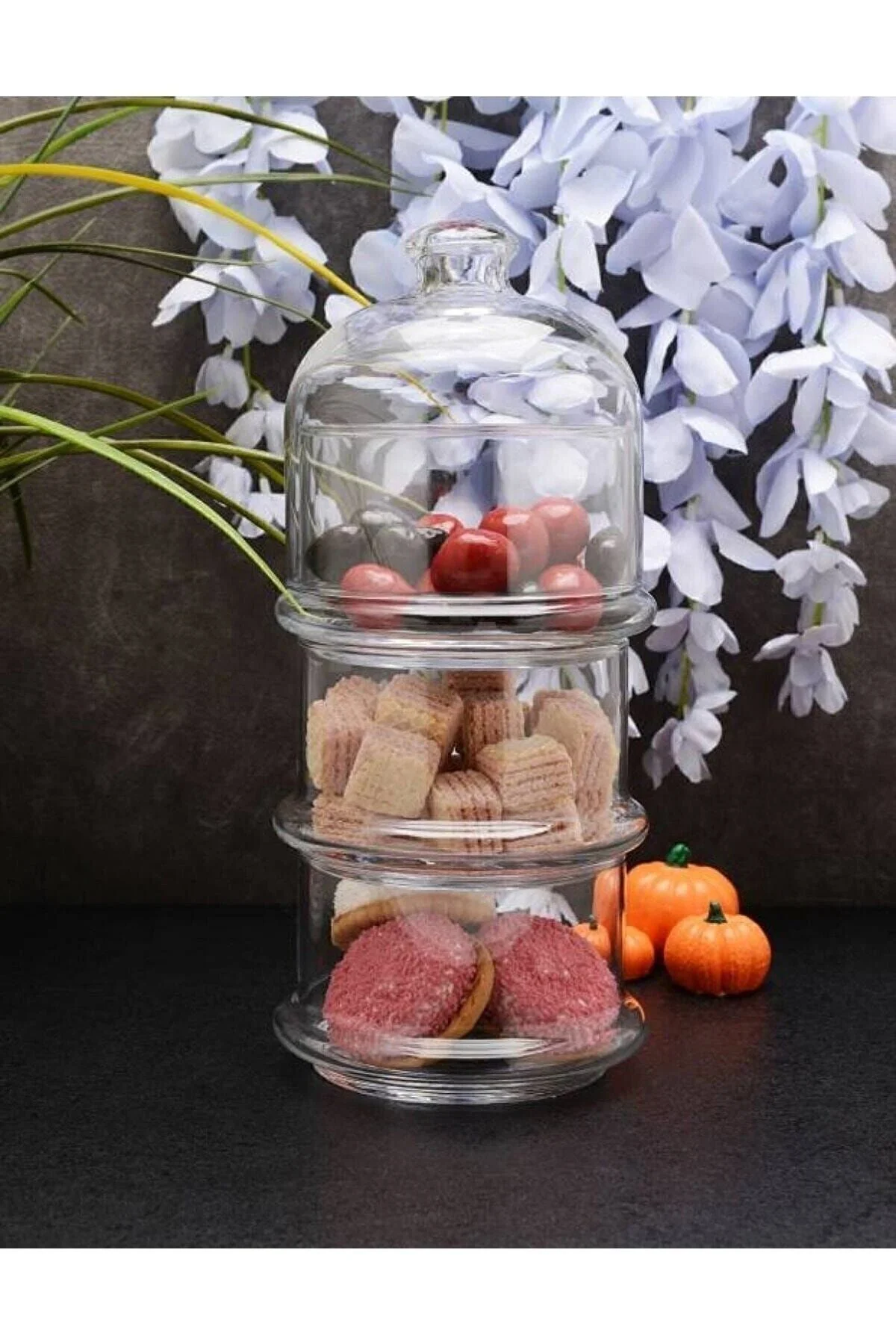 96986 Küçük Boy Villa Patisserie 3lü Kurabiyelik 22cm