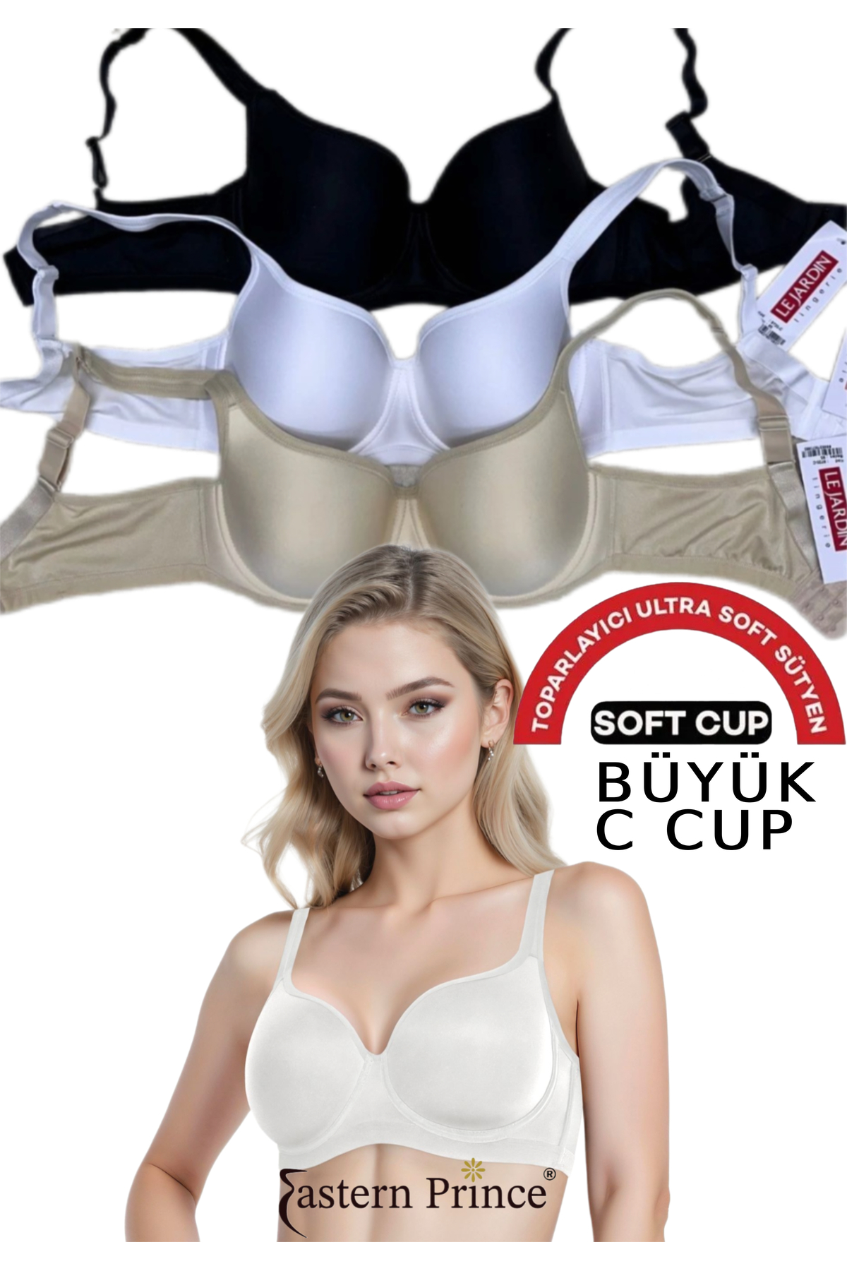 9720 C Cup Ultra Soft Sütyen Toparlayıcı Balenli Desteksiz Basic 