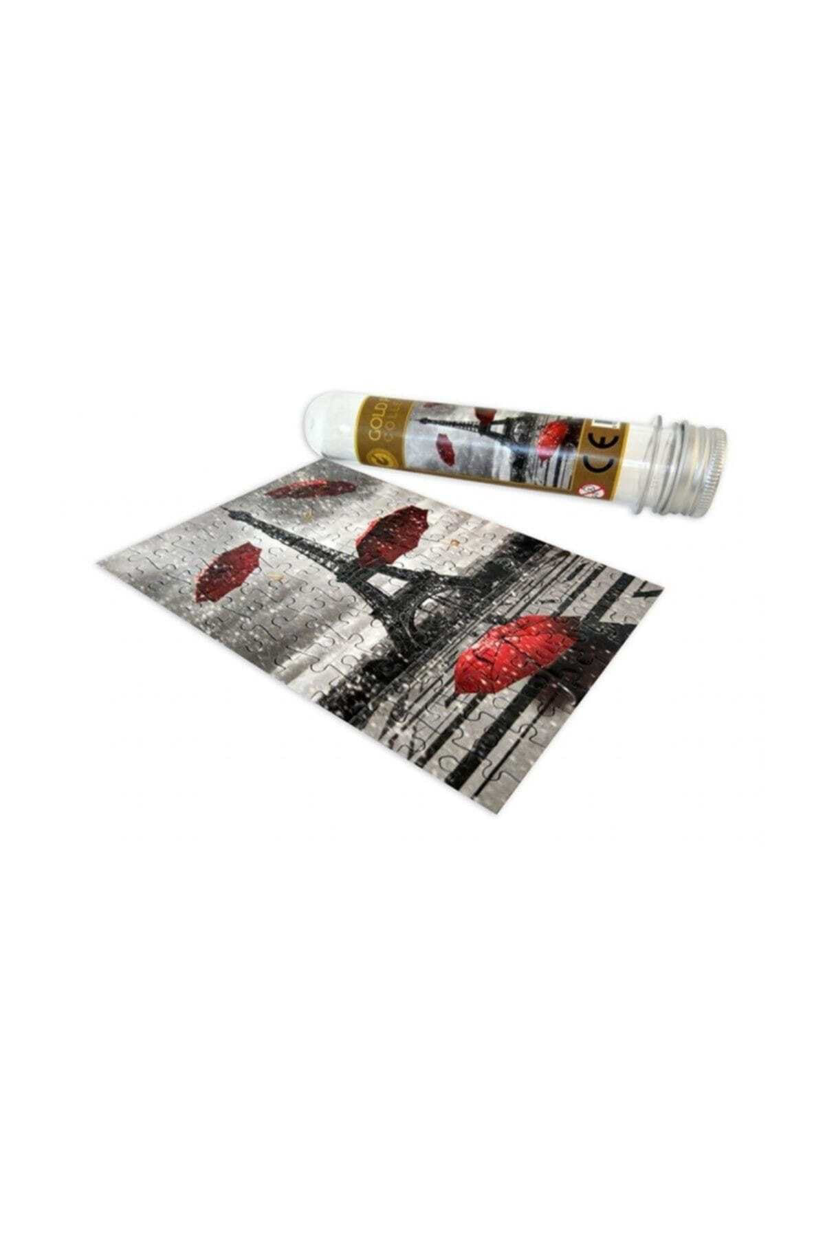 Gold Puzzle 99 Parça Eyfel Kulesi Ve Uçuşan Şemsiyeler Mikro Puzzle /