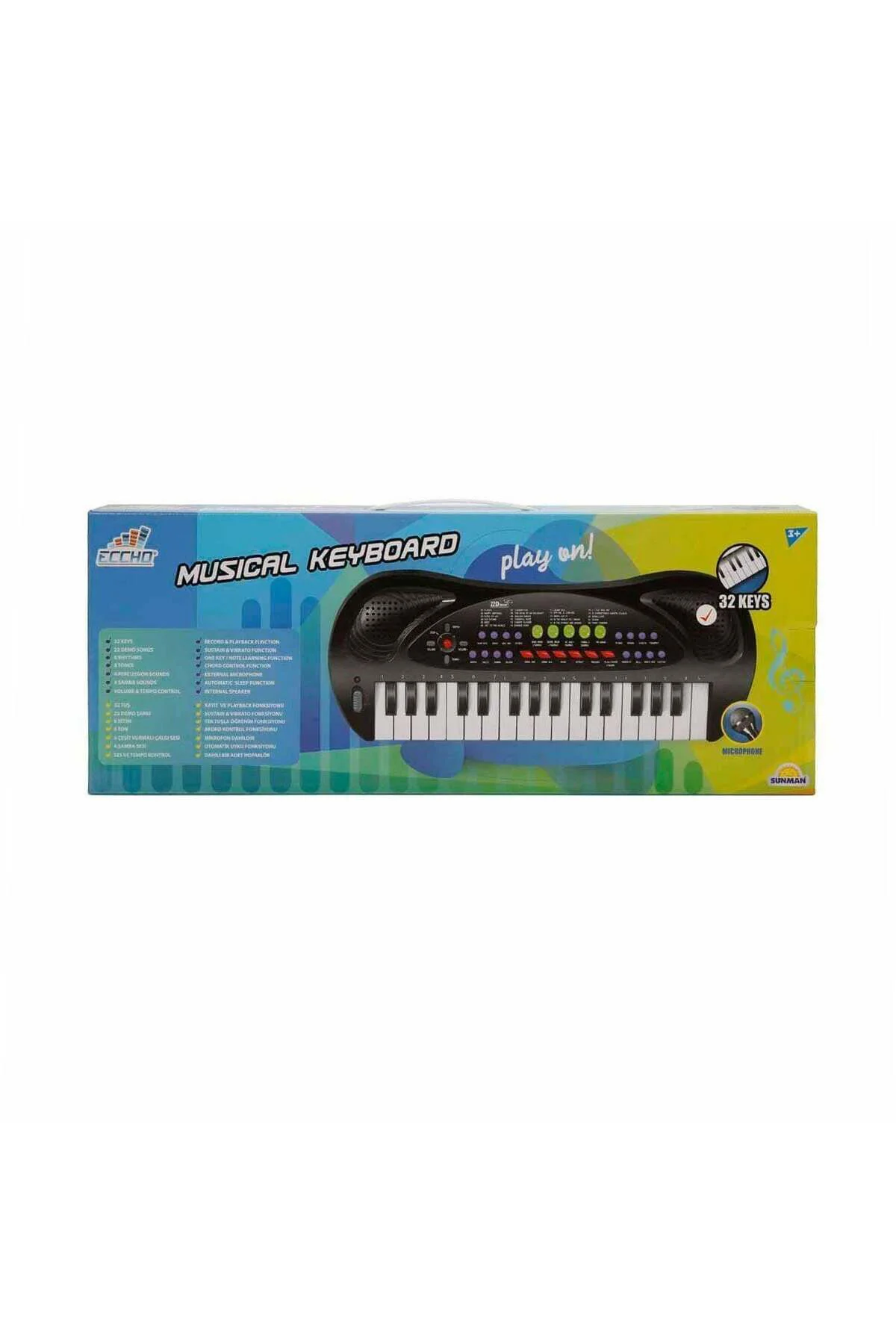 99000 Sunman-Eccho, 32 Tuşlu Mikrofonlu Org / +3 Yaş