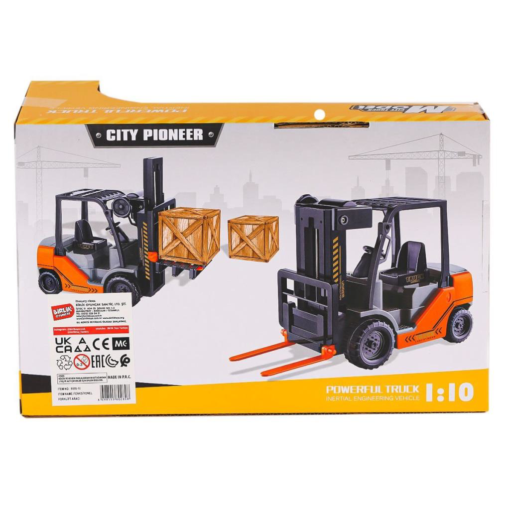 9998-16 Fonksiyonel Forklift Aracı 24 cm 1:10 -Birliktoys 9998-16 Fonksiyonel Forklift Aracı 24 cm 1:10 -Birliktoys
