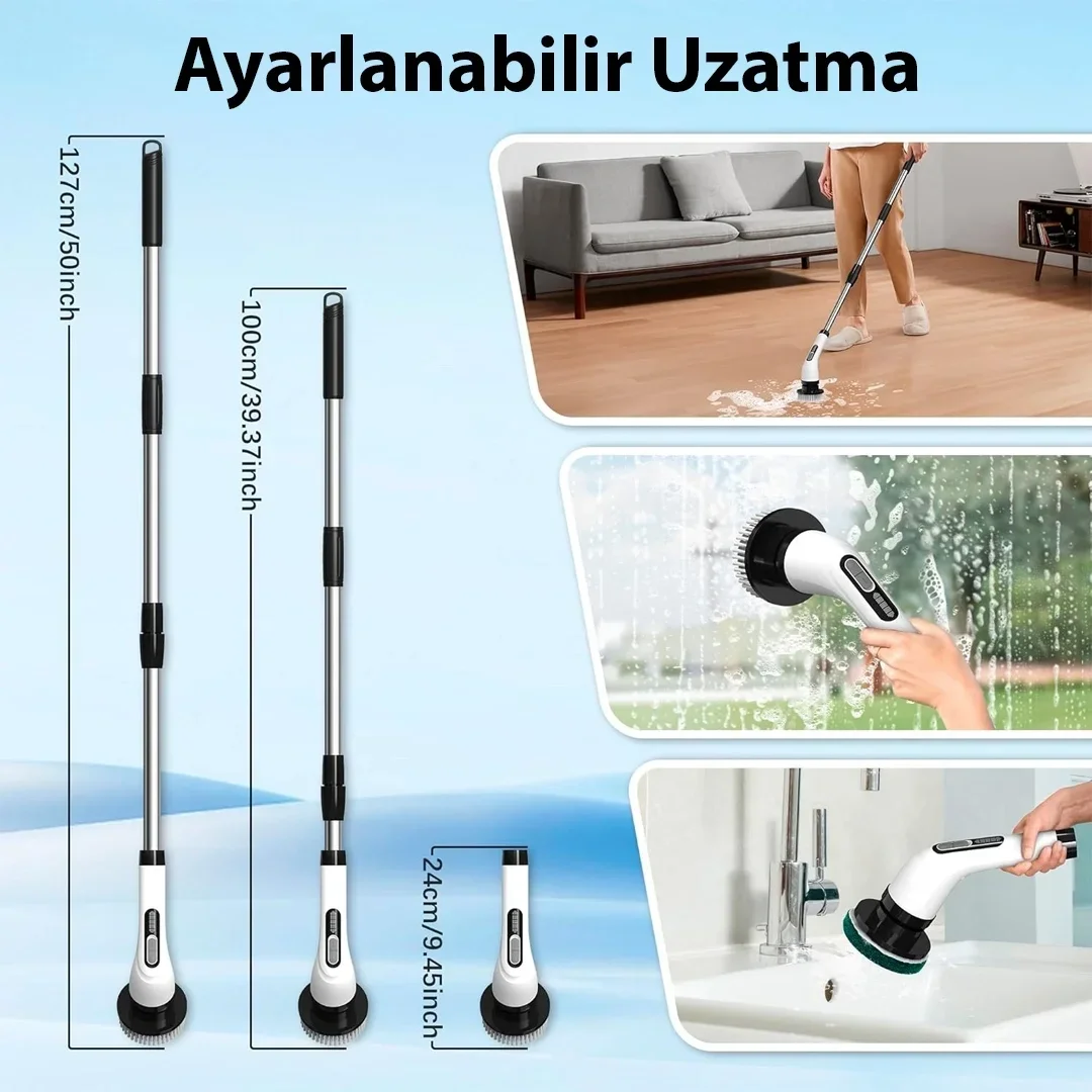 9&amp;apos;u 1 Arada Çok Amaçlı Kablosuz Şarjlı Temizlik Fırçası Ip67 Yıkanabilir Başlık Bx40 Fiyatı, Yorumları ve Özellikleri