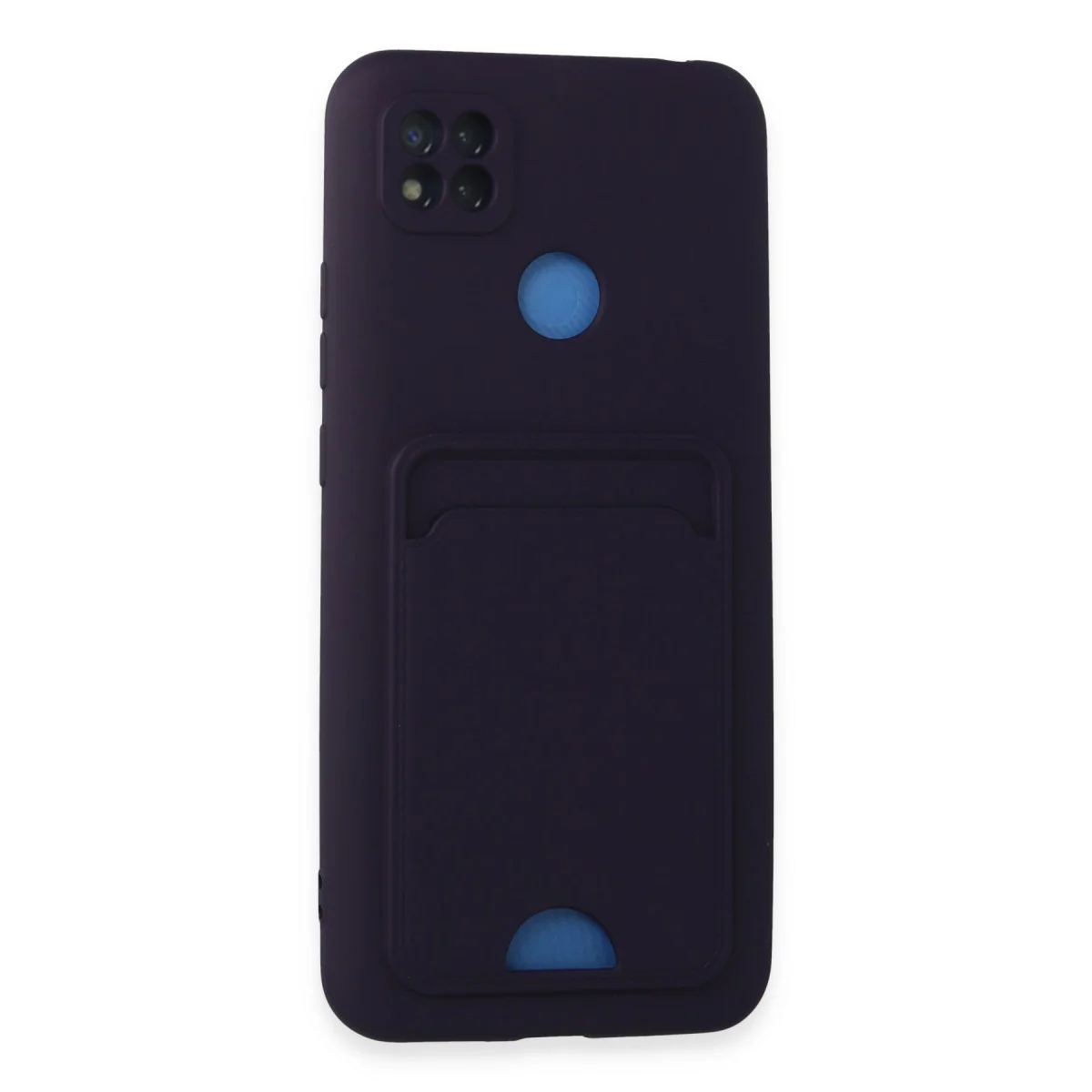 9C Kılıf Kelvin Kartvizitli Silikon Derin Mor - Fingerprint Free & Premium Koruma