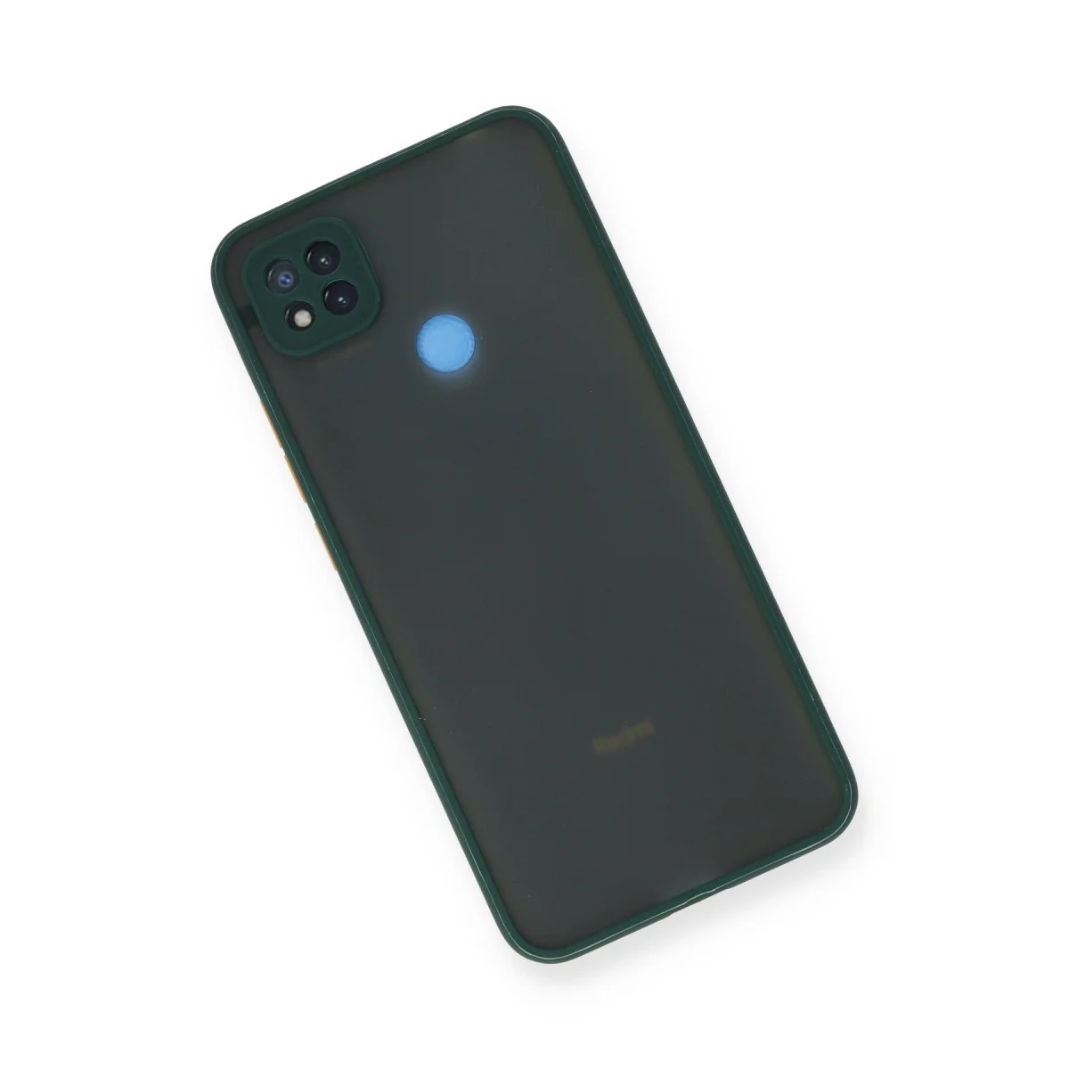 9C Kılıf Montreal Silikon Kapak - Yeşil Kamera Korumalı Telefon Kılıfı