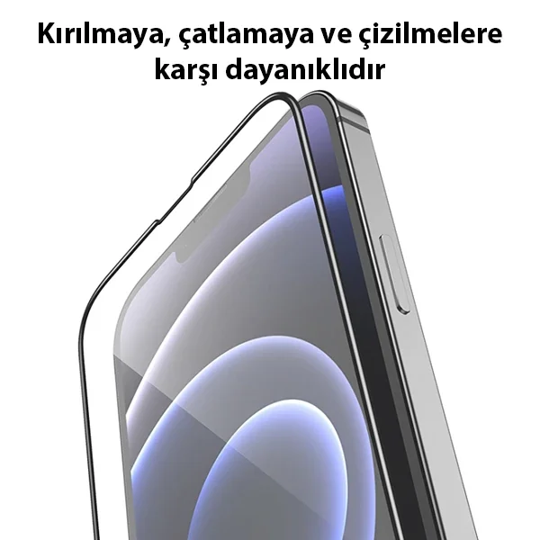 9D Full Cam Ekran Koruyucu iPhone 13 Mini 5.4” - Kırılmaz Temperli Cam
