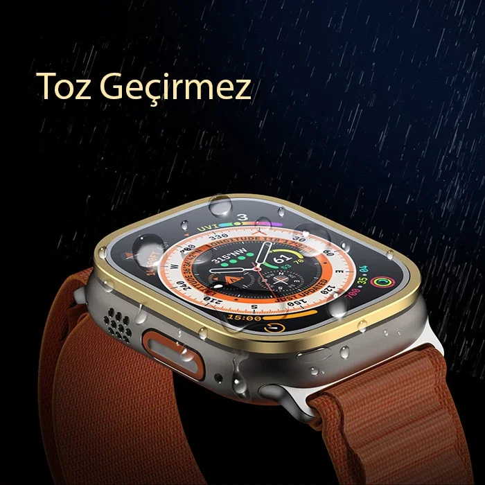 9H Temperli Cam Apple Watch Ultra 49MM Ekran Koruyucu – Çizilmelere Karşı Süper Dayanıklı