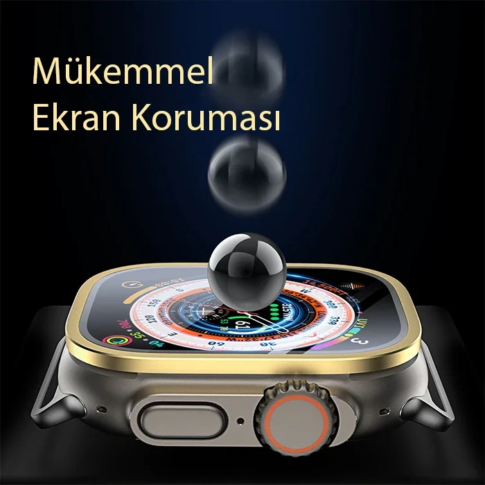 9H Temperli Cam Apple Watch Ultra 49MM Ekran Koruyucu – Çizilmelere Karşı Süper Dayanıklı