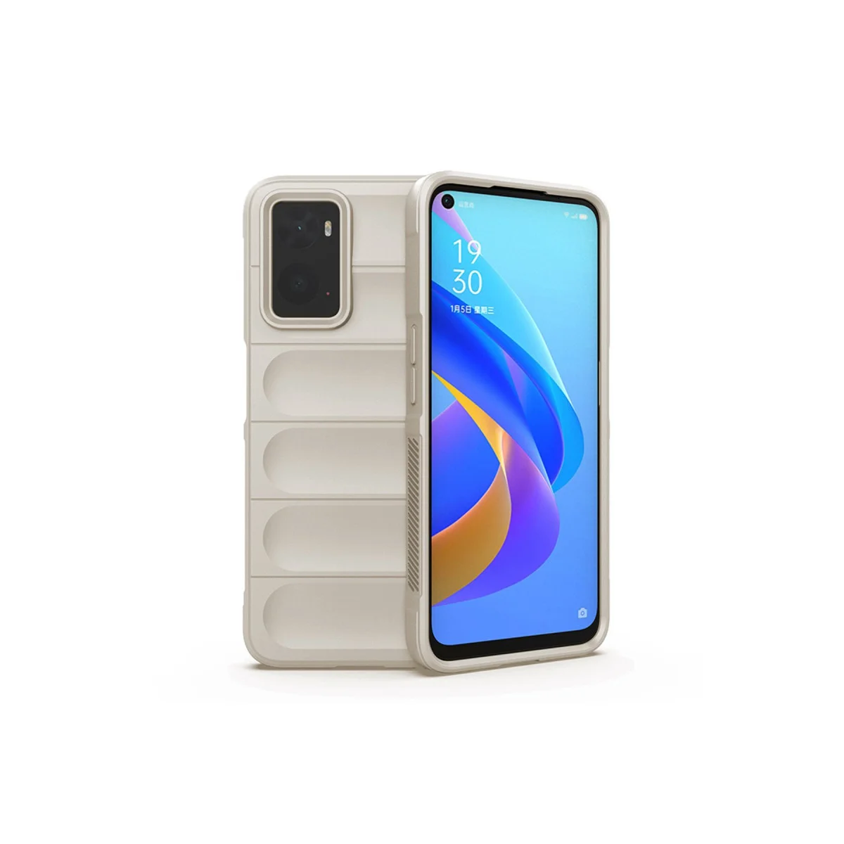 9i 4G Kılıf Optimum Silikon - Krem Çizilmez ve Darbe Dayanıklı Kılıf