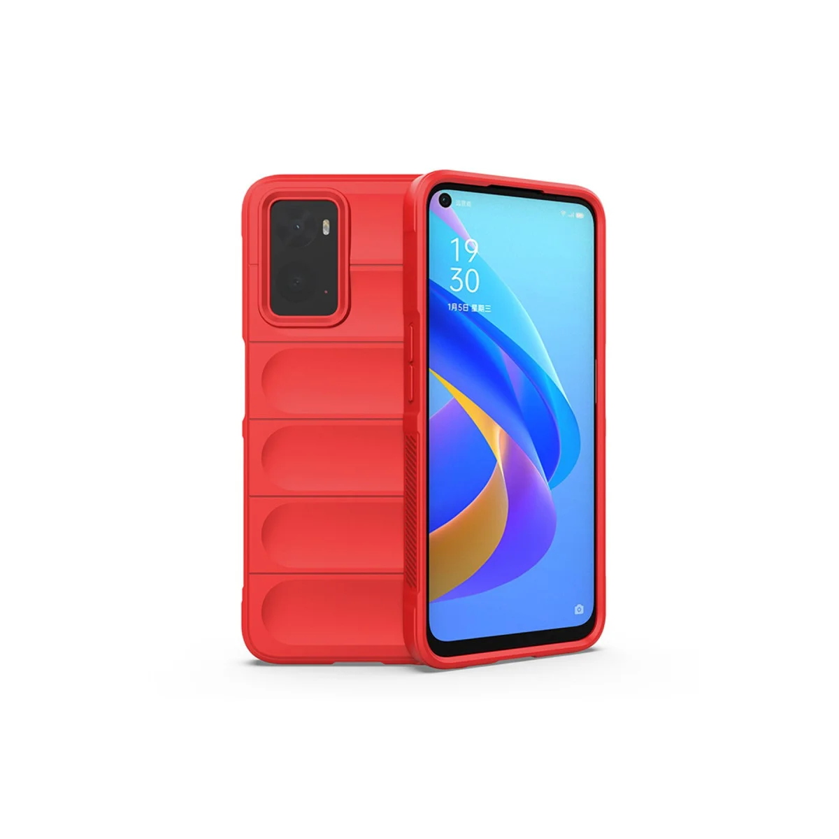 9i 4G Optimum Silikon Kılıf - Kırmızı ve Çizilmeye Dayanıklı