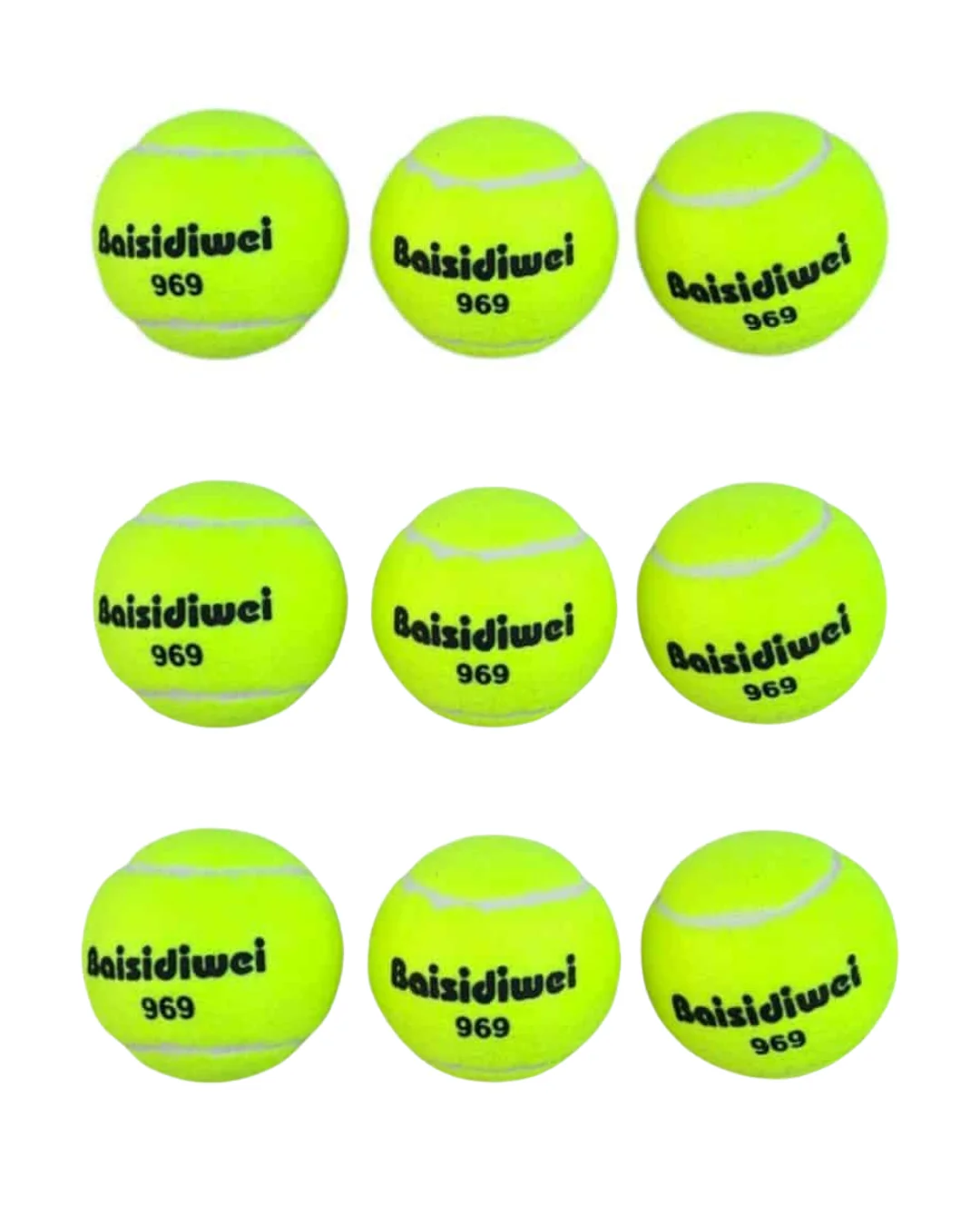 9’lu Tenis Topu Seti Dayanıklı Yüksek Zıplama Performans Topları